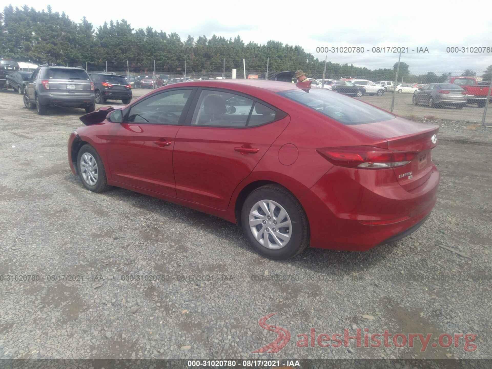 5NPD74LF2HH143292 2017 HYUNDAI ELANTRA