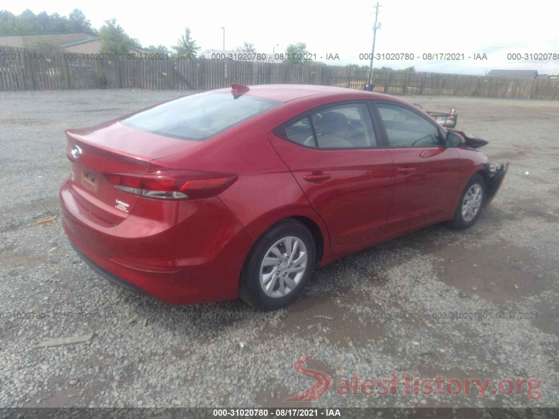 5NPD74LF2HH143292 2017 HYUNDAI ELANTRA