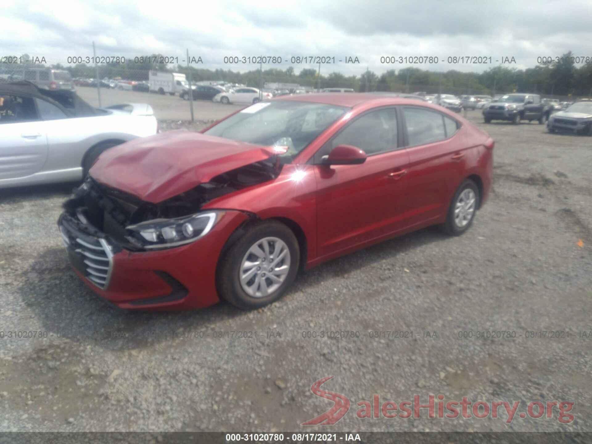 5NPD74LF2HH143292 2017 HYUNDAI ELANTRA