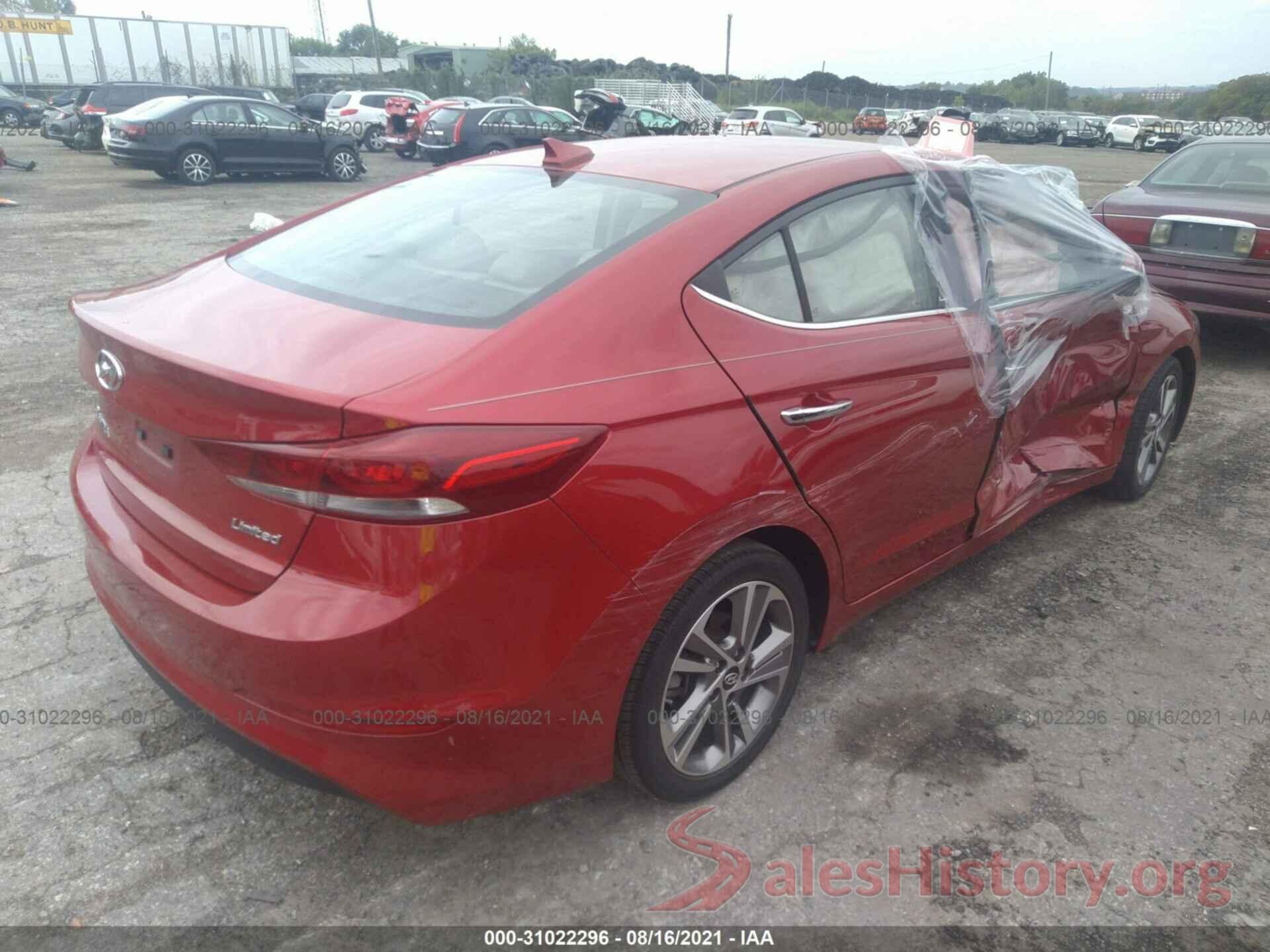 5NPD84LF3HH031226 2017 HYUNDAI ELANTRA