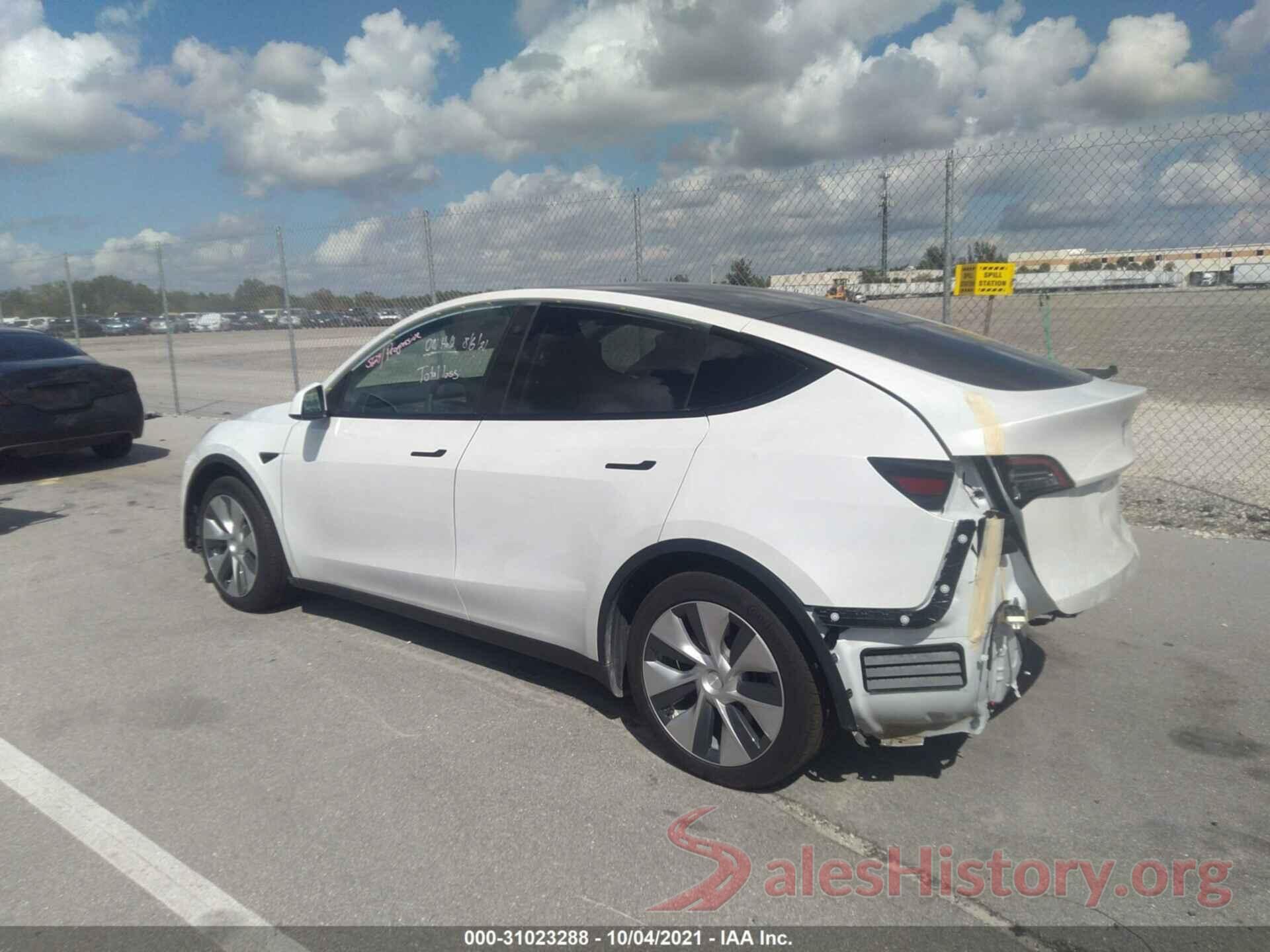 5YJYGDEE1MF066185 2021 TESLA MODEL Y