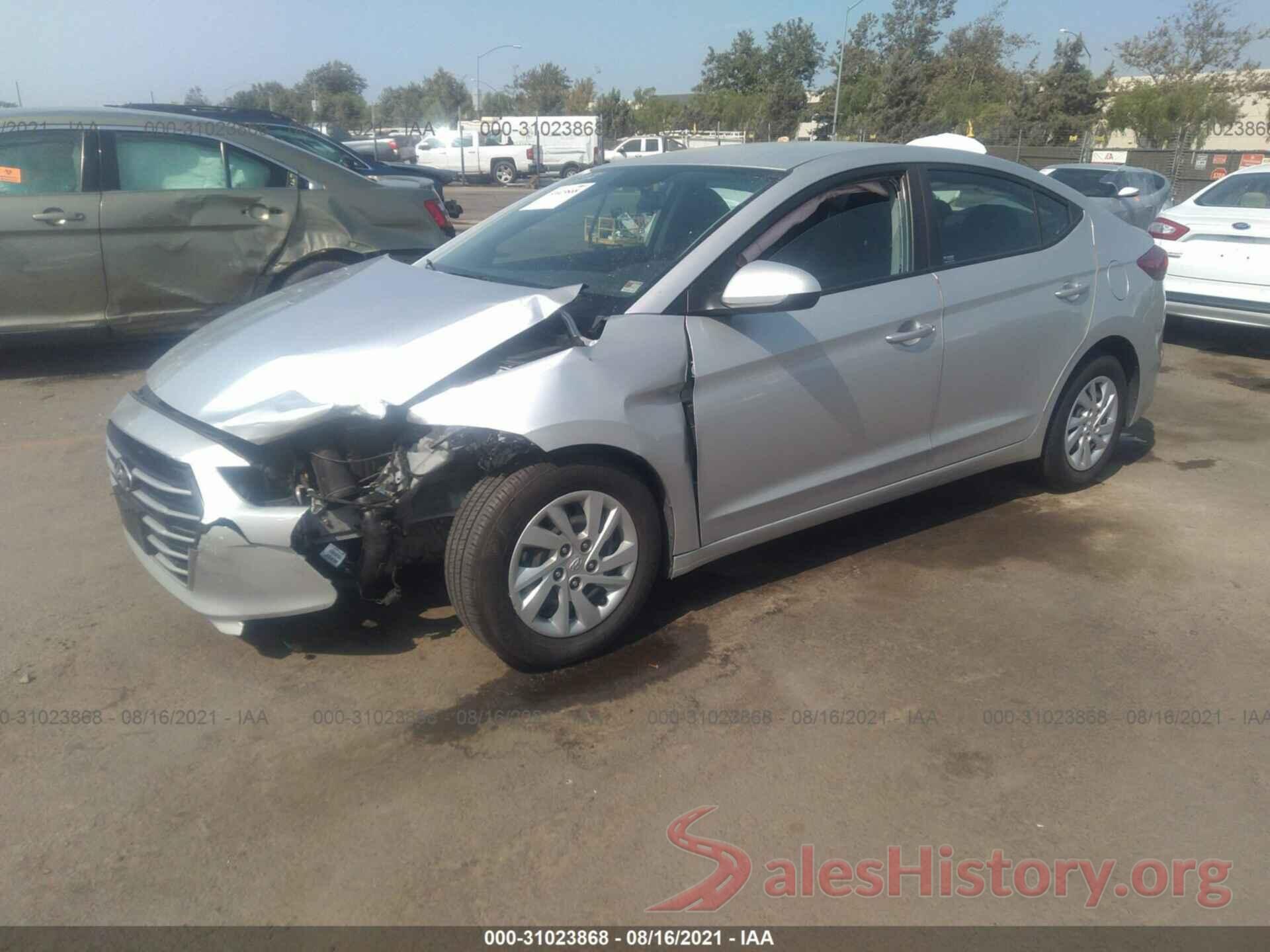 5NPD74LF4JH320222 2018 HYUNDAI ELANTRA