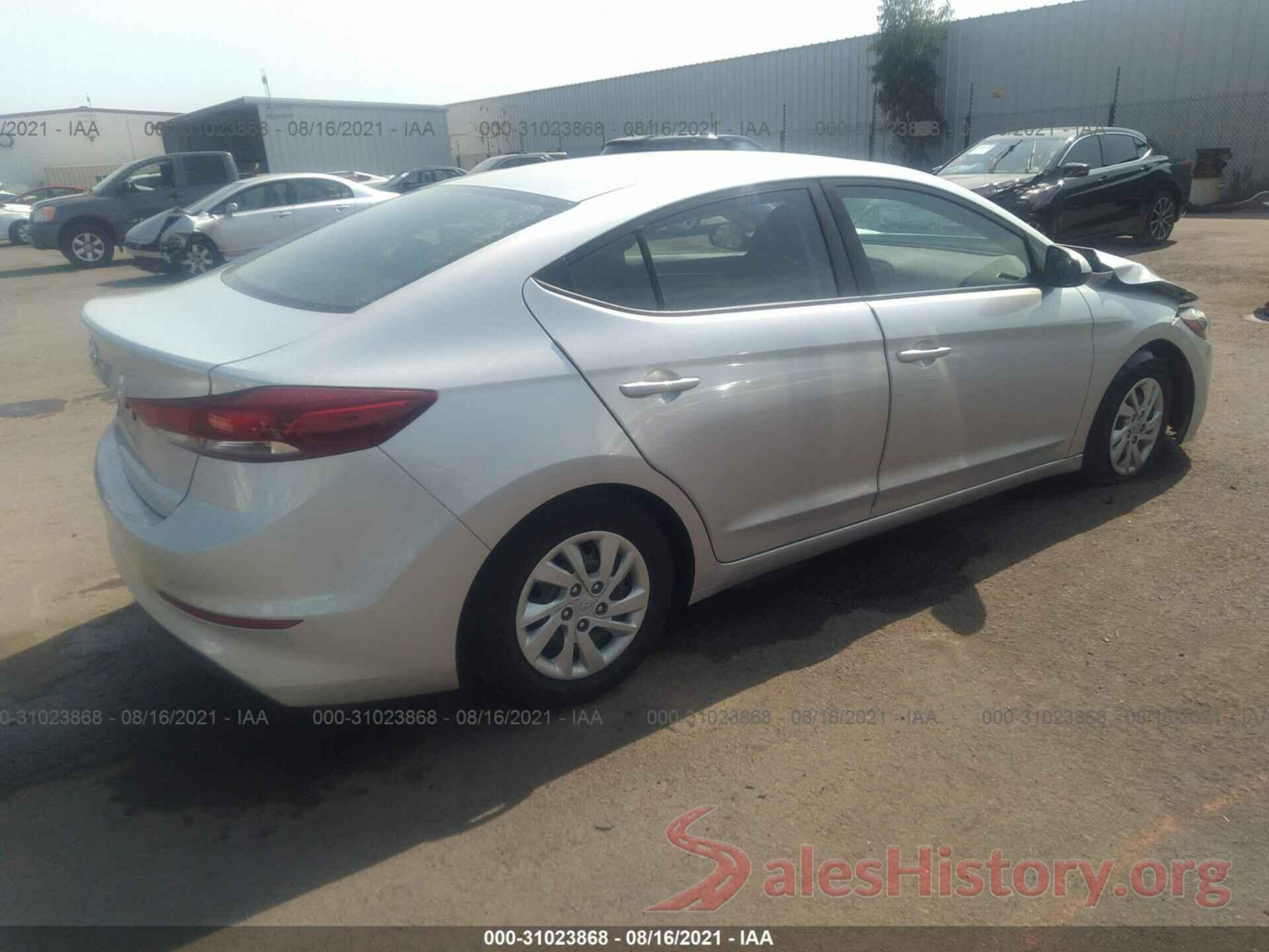 5NPD74LF4JH320222 2018 HYUNDAI ELANTRA