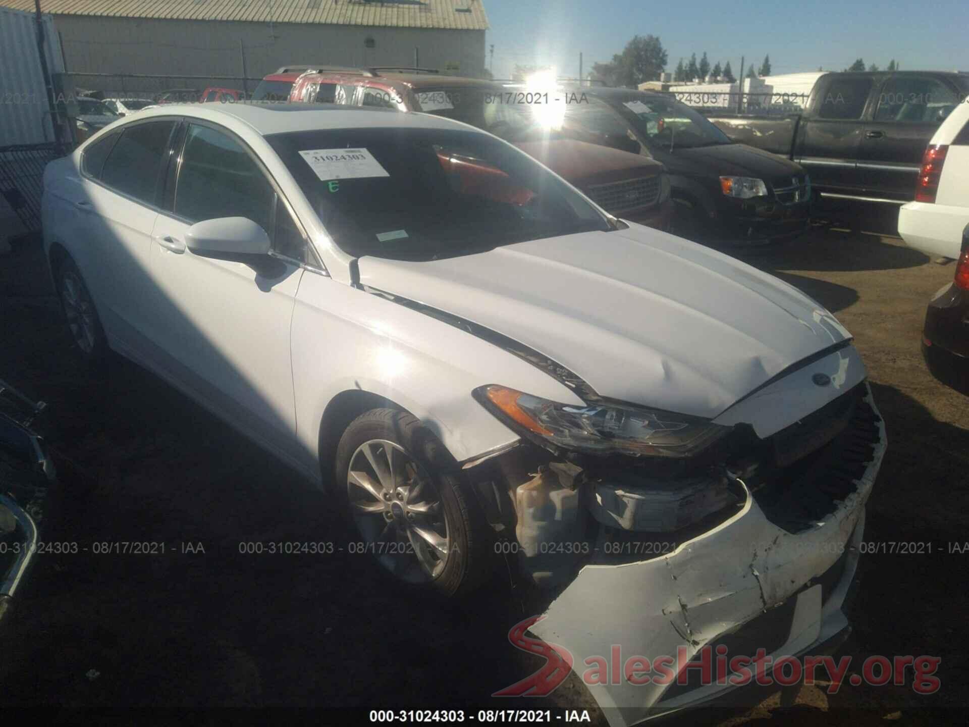 3FA6P0LU8HR258417 2017 FORD FUSION