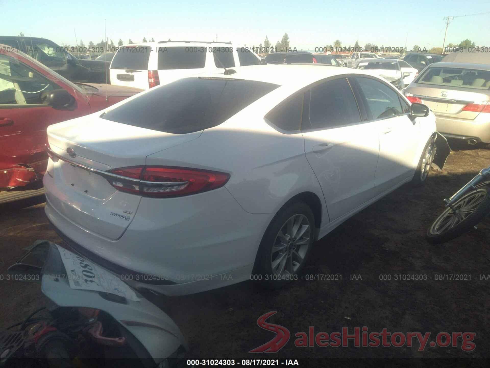 3FA6P0LU8HR258417 2017 FORD FUSION