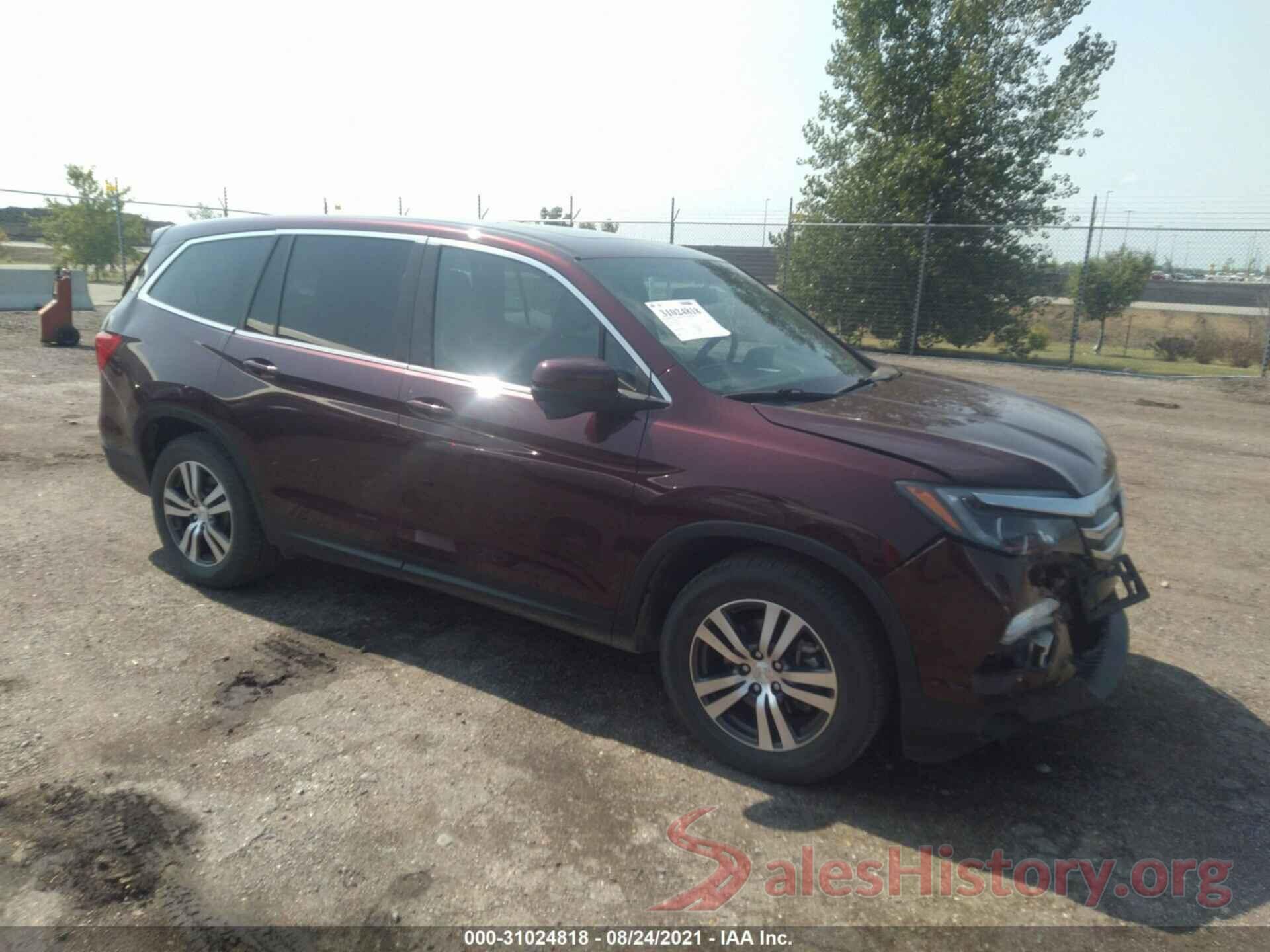 5FNYF6H59GB111162 2016 HONDA PILOT