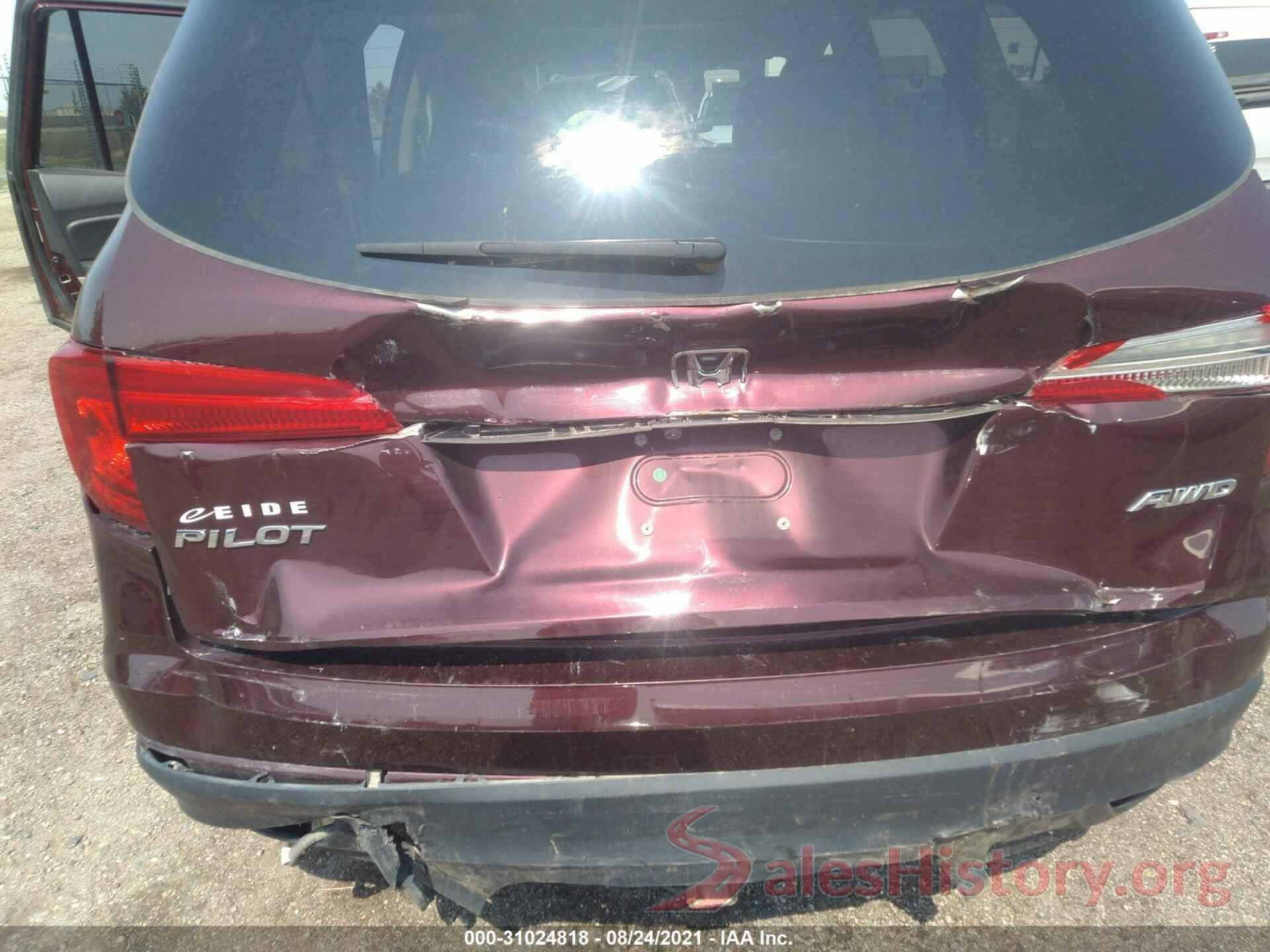 5FNYF6H59GB111162 2016 HONDA PILOT