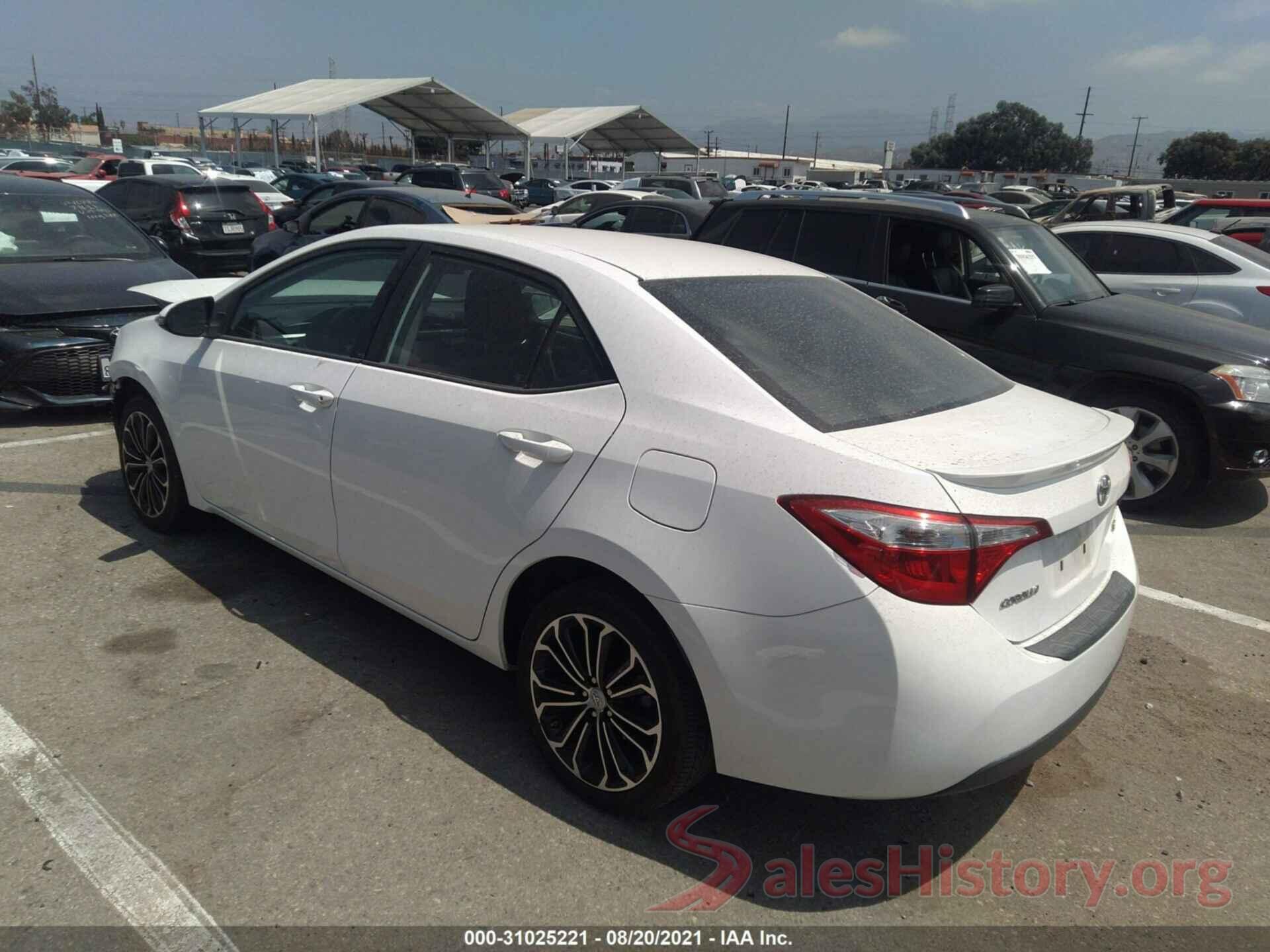 5YFBURHEXGP539548 2016 TOYOTA COROLLA