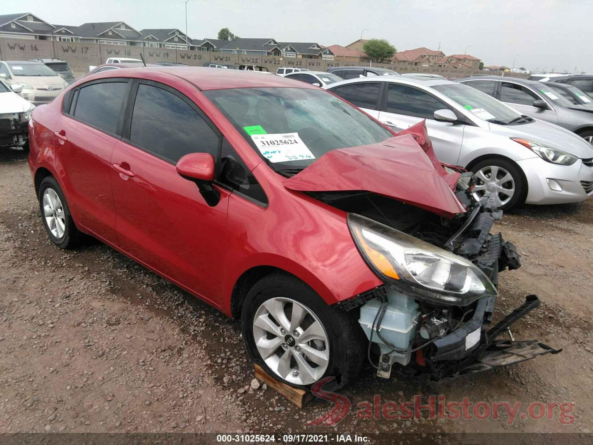 KNADN4A32G6678210 2016 KIA RIO