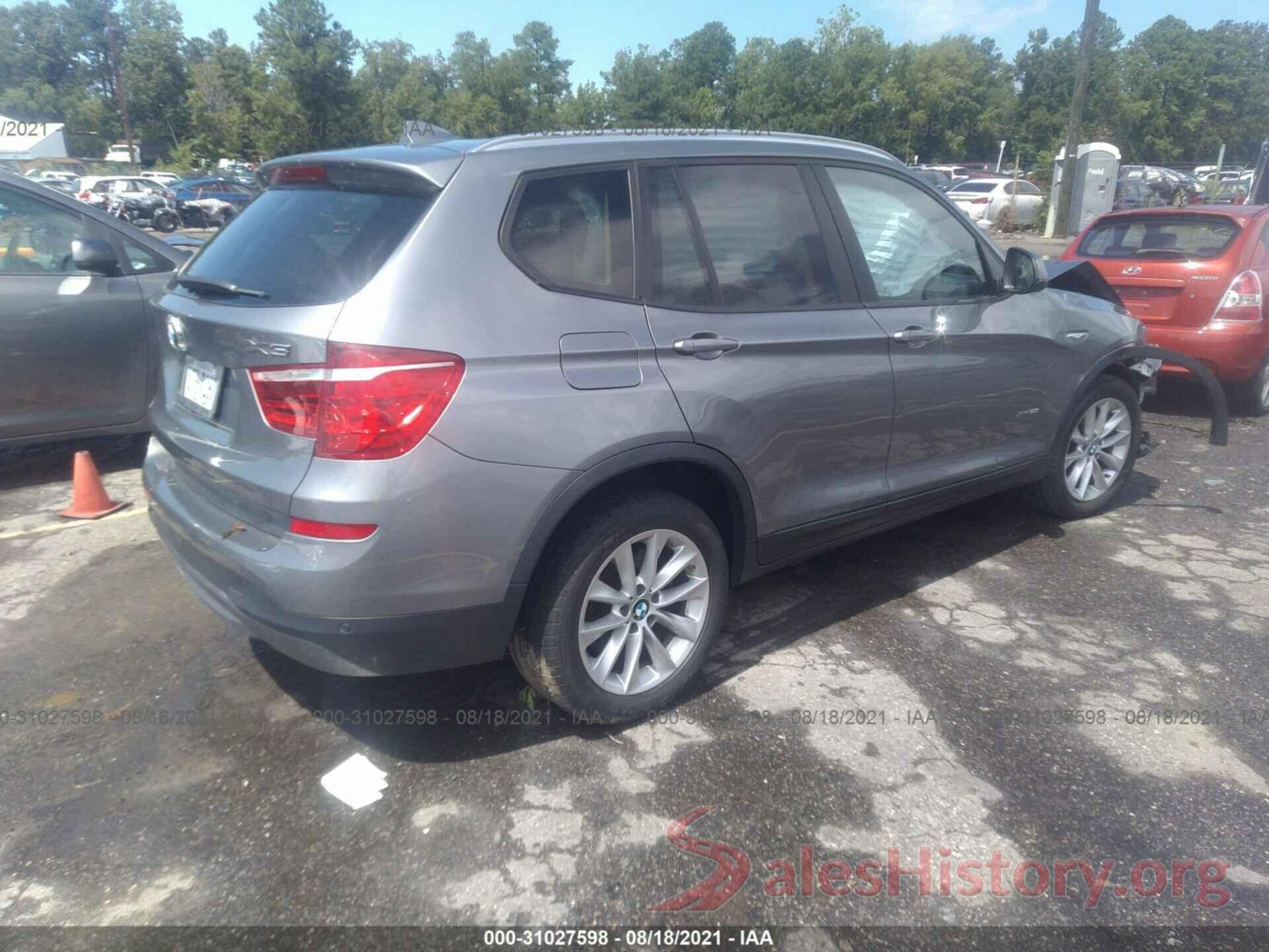 5UXWX9C5XG0D75374 2016 BMW X3