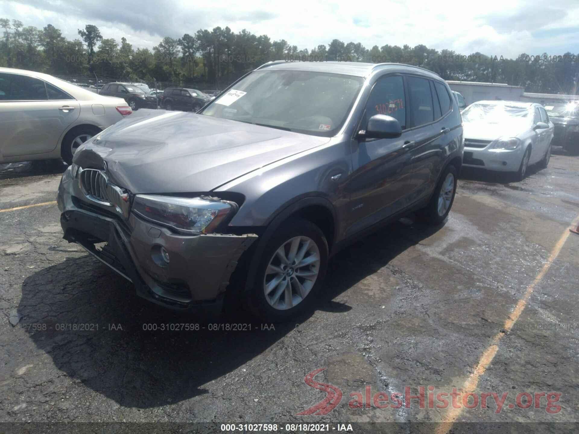 5UXWX9C5XG0D75374 2016 BMW X3