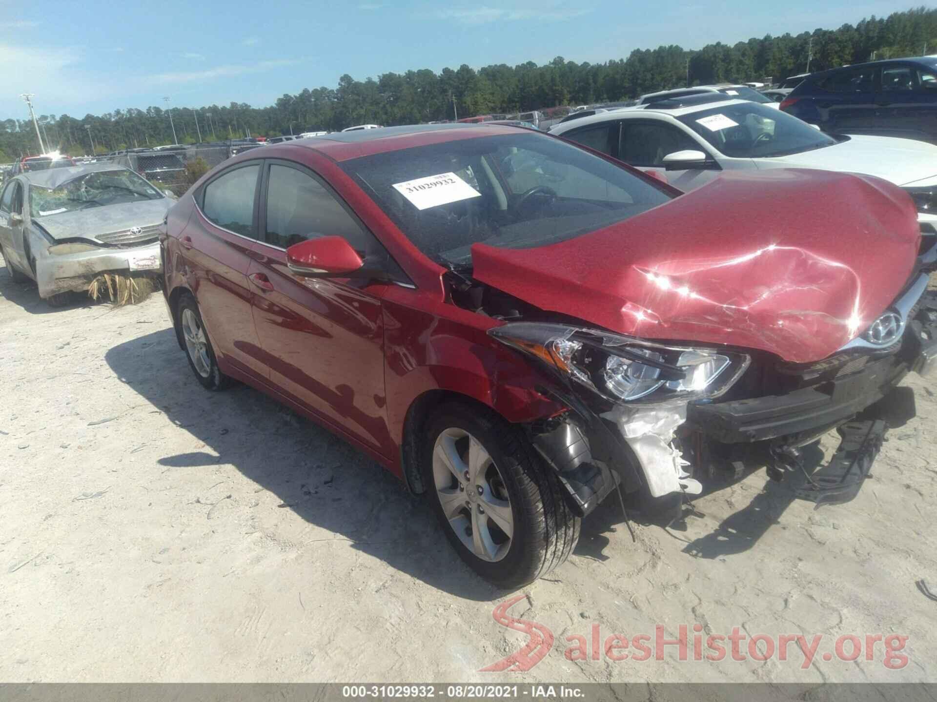 KMHDH4AE2GU486756 2016 HYUNDAI ELANTRA