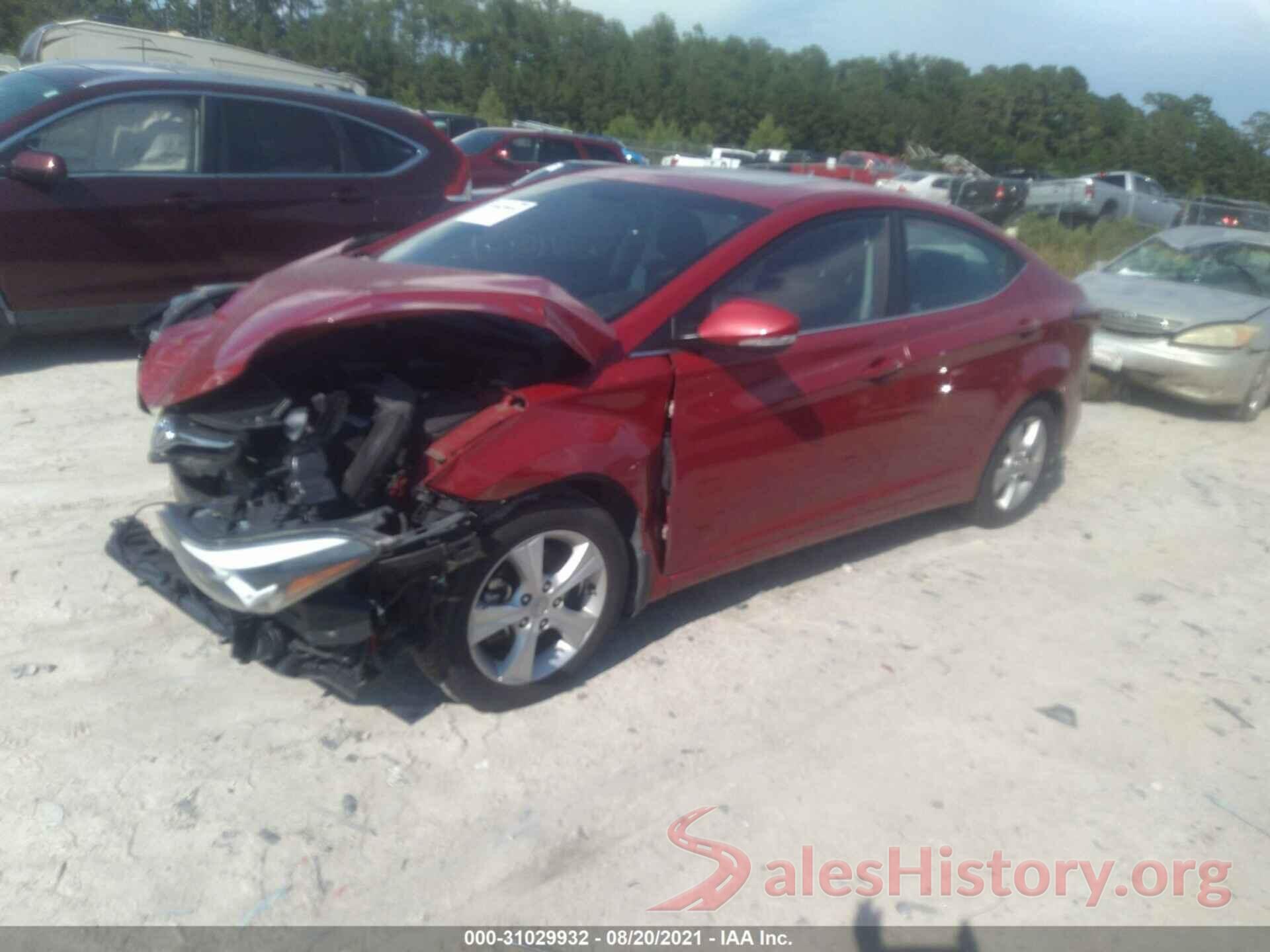 KMHDH4AE2GU486756 2016 HYUNDAI ELANTRA