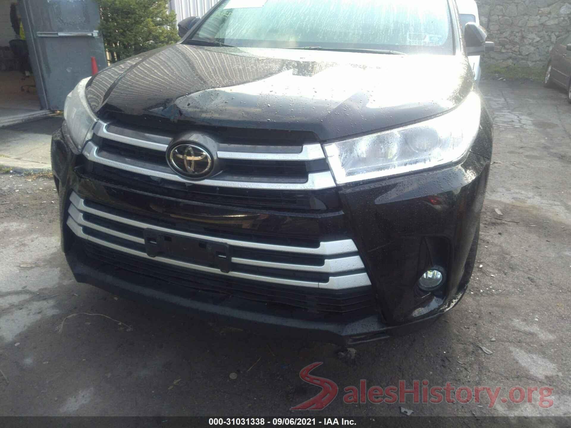 5TDJZRFH3KS598614 2019 TOYOTA HIGHLANDER