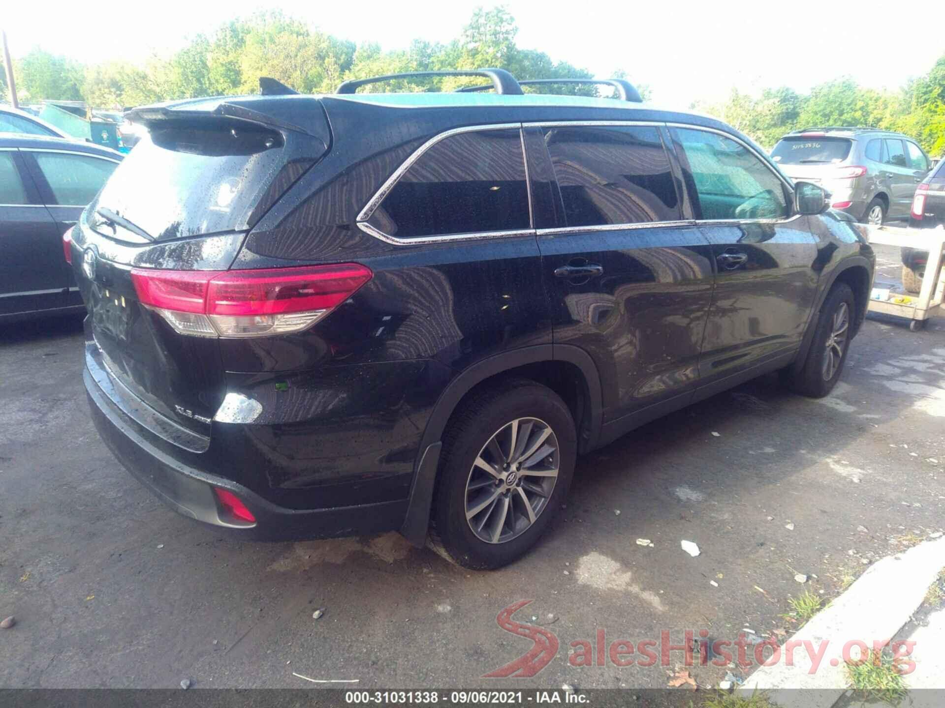 5TDJZRFH3KS598614 2019 TOYOTA HIGHLANDER