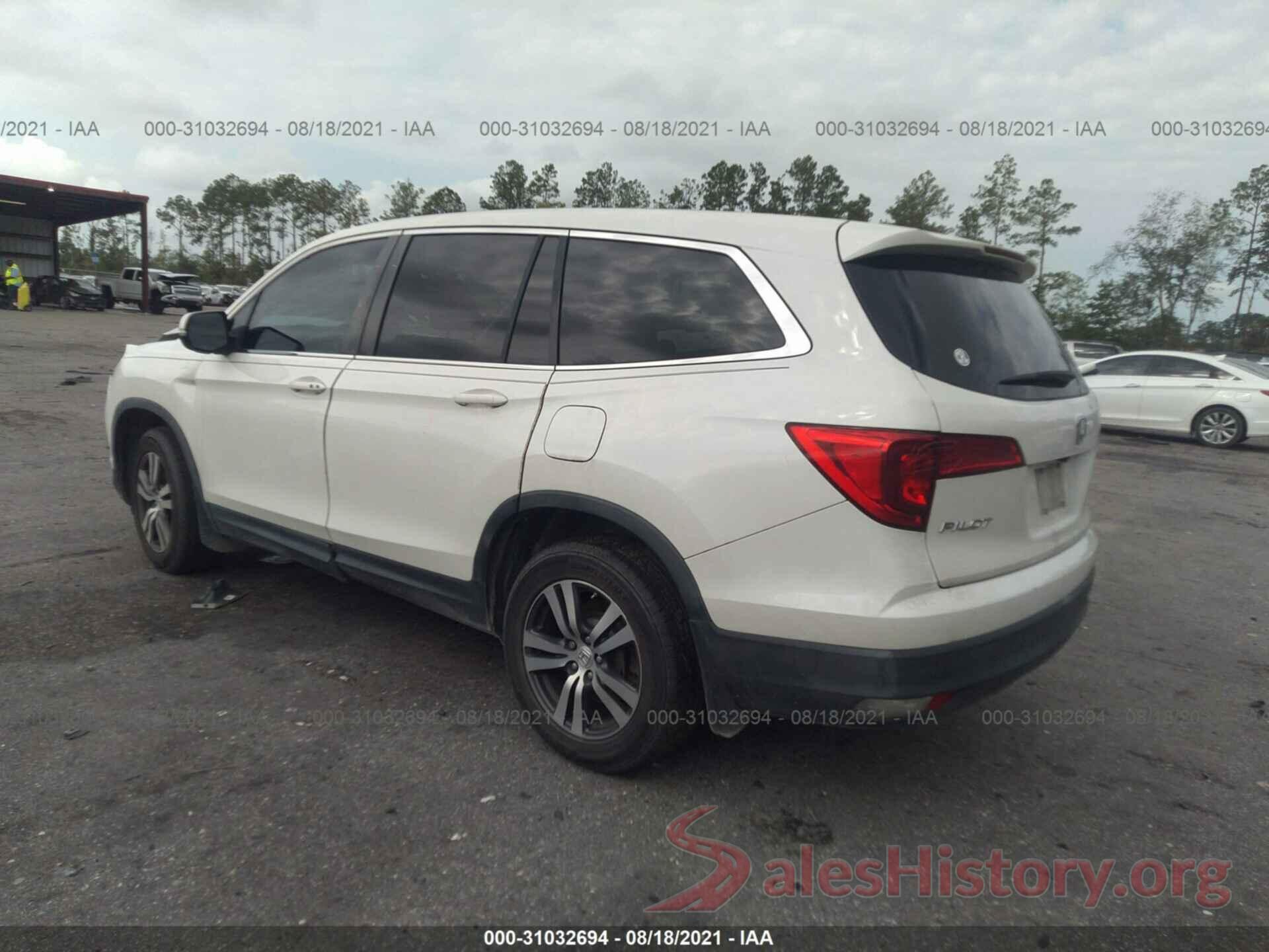 5FNYF5H56GB015550 2016 HONDA PILOT