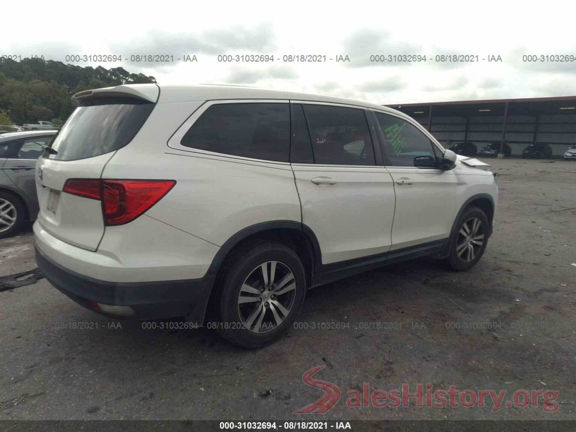 5FNYF5H56GB015550 2016 HONDA PILOT