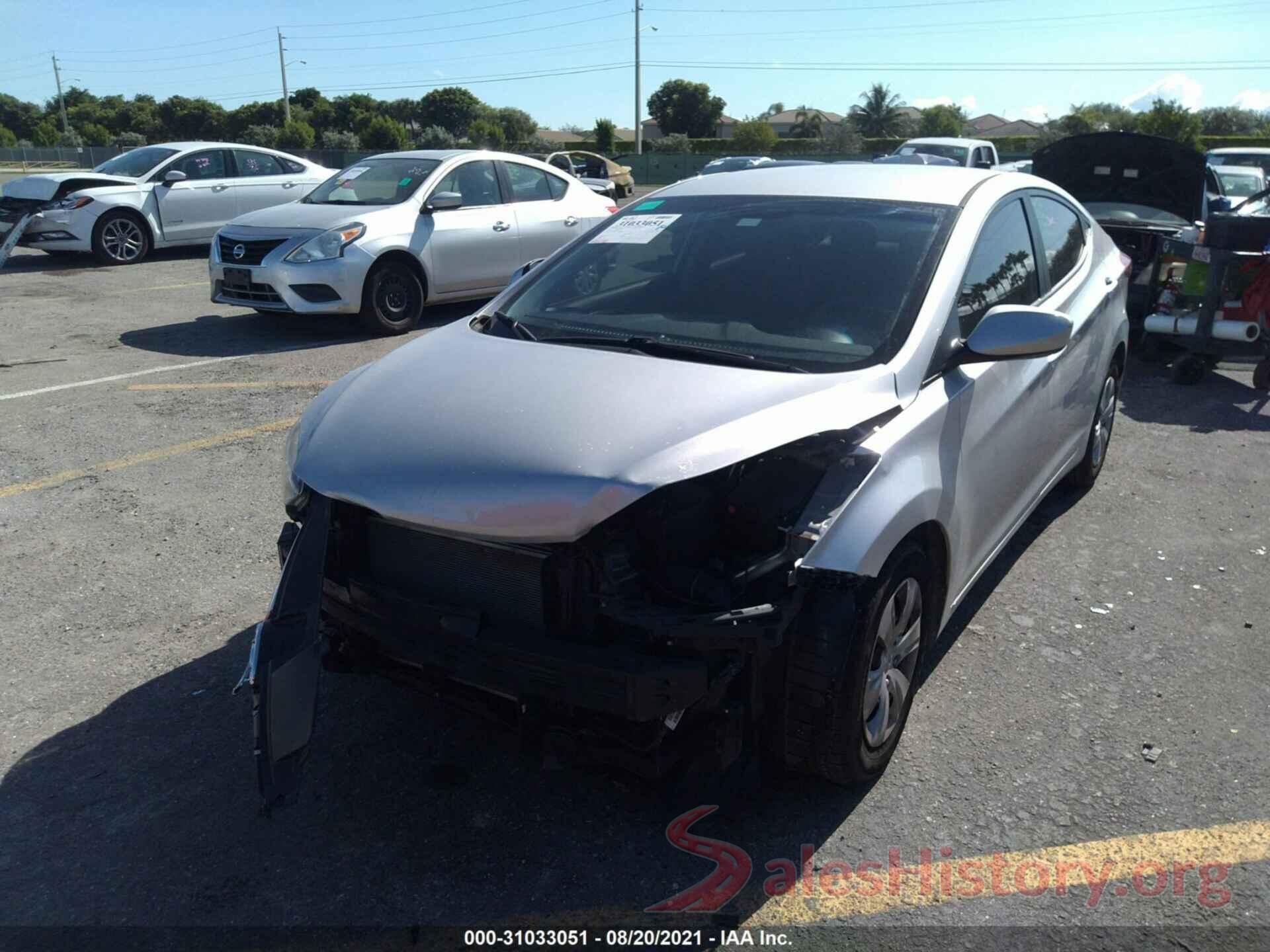 5NPDH4AEXGH727591 2016 HYUNDAI ELANTRA