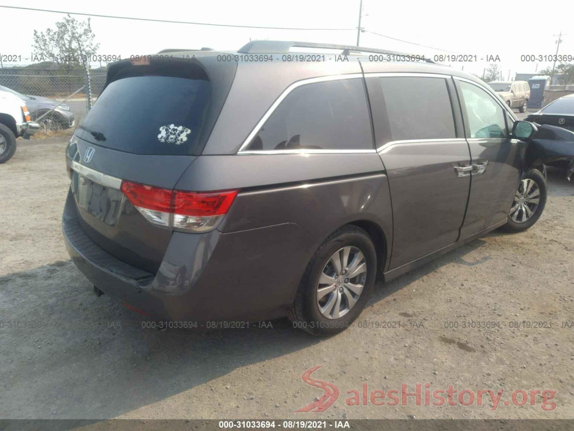 5FNRL5H69GB089180 2016 HONDA ODYSSEY