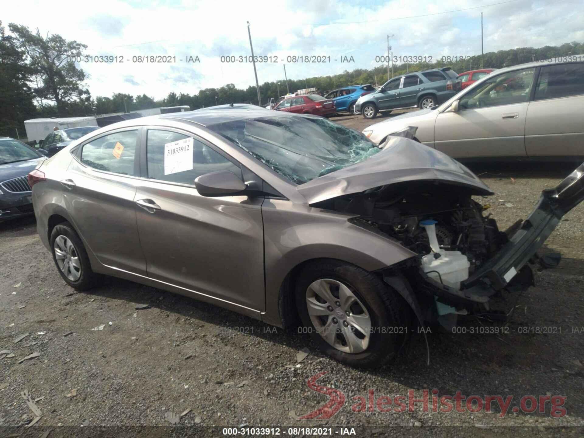 5NPDH4AE6GH770213 2016 HYUNDAI ELANTRA