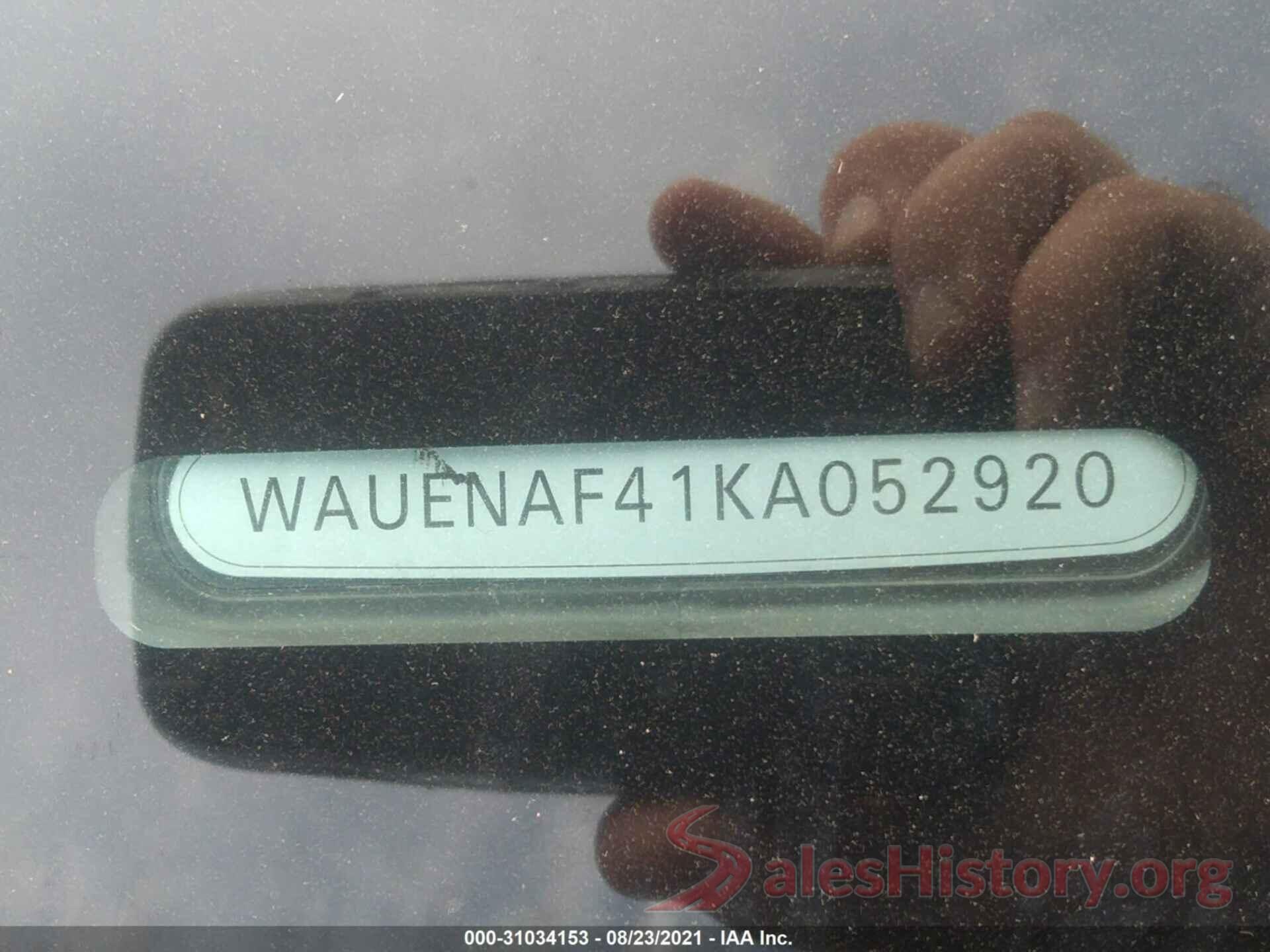 WAUENAF41KA052920 2019 AUDI A4