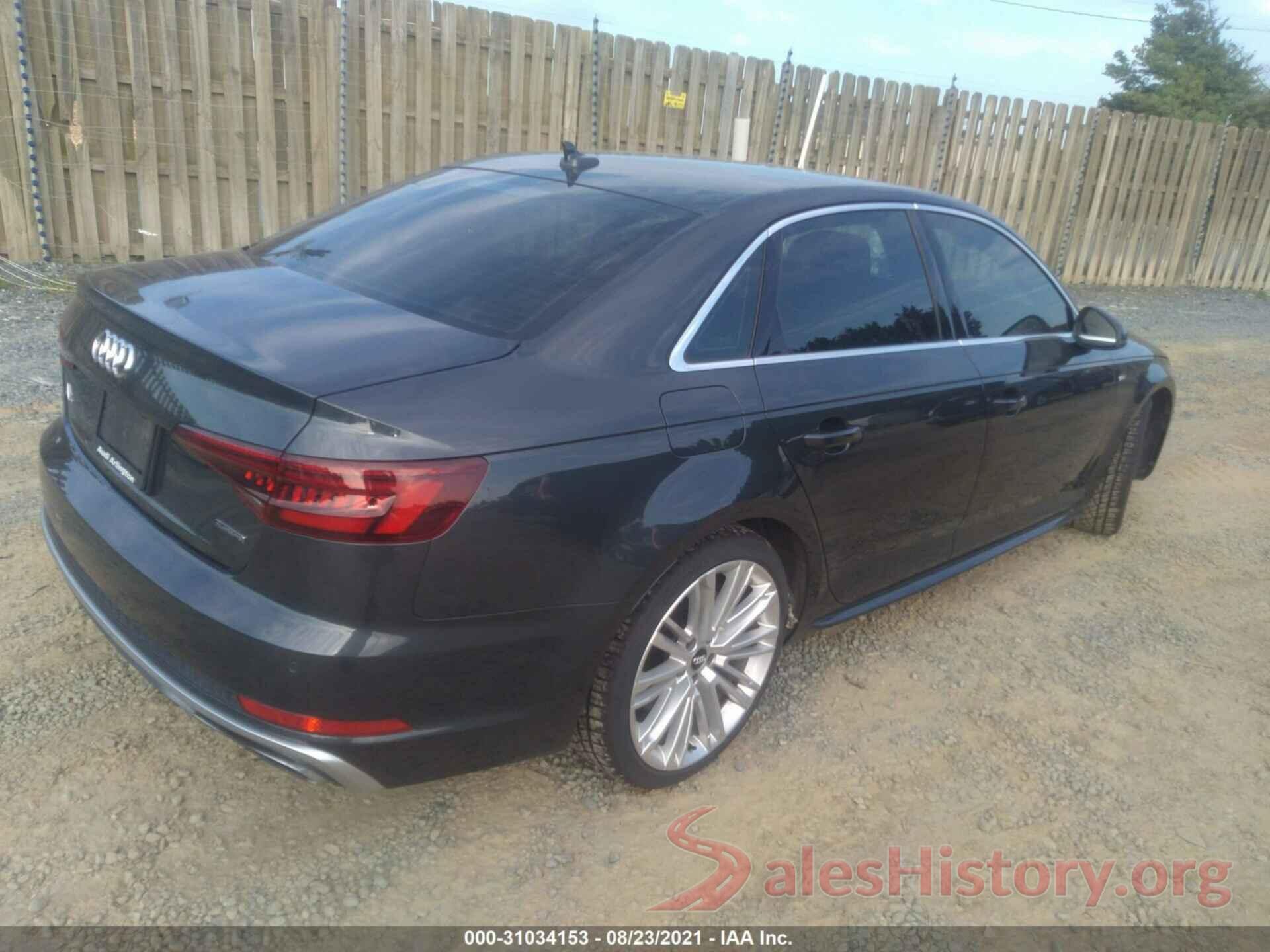 WAUENAF41KA052920 2019 AUDI A4