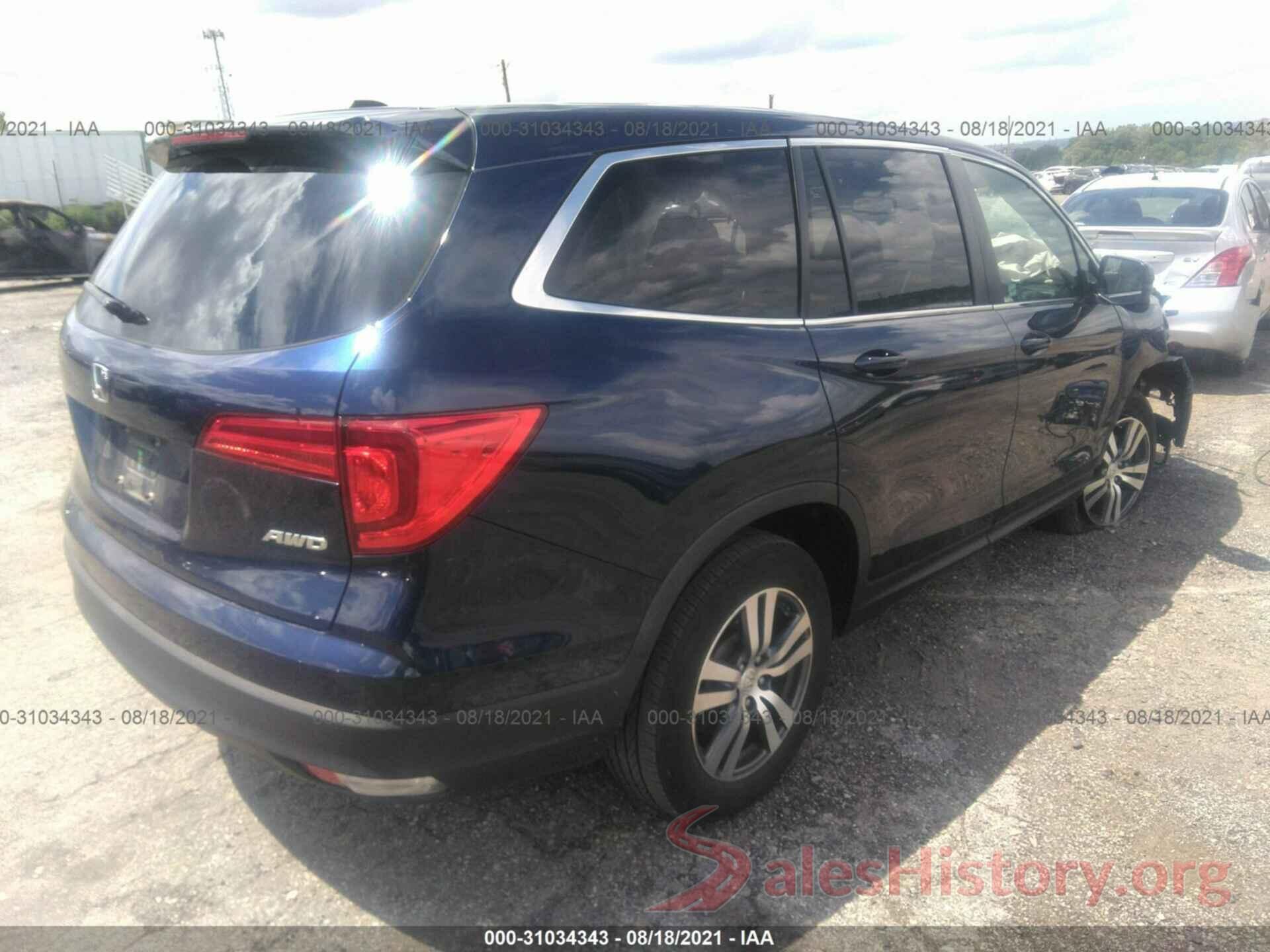 5FNYF6H50GB117948 2016 HONDA PILOT