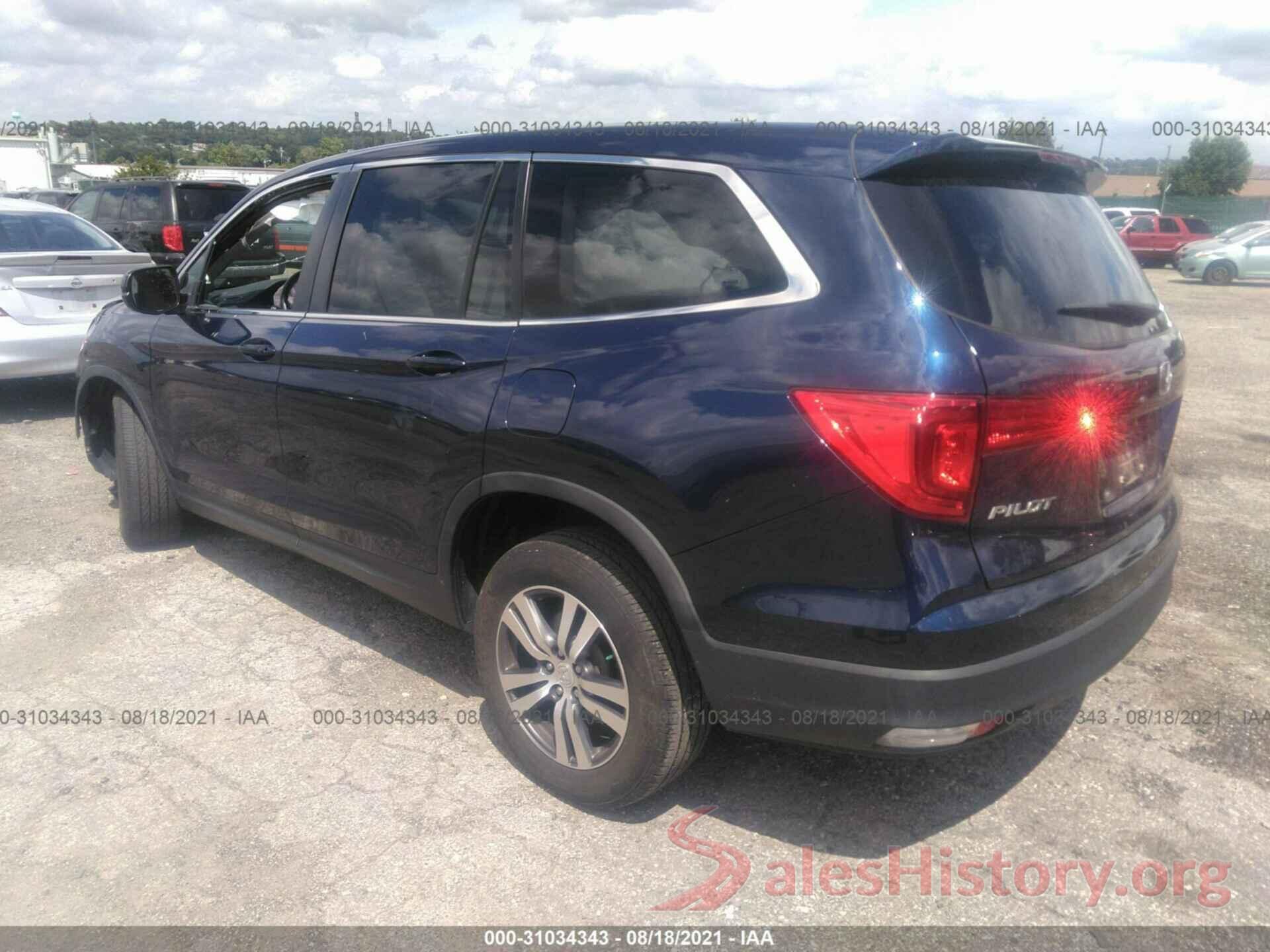 5FNYF6H50GB117948 2016 HONDA PILOT