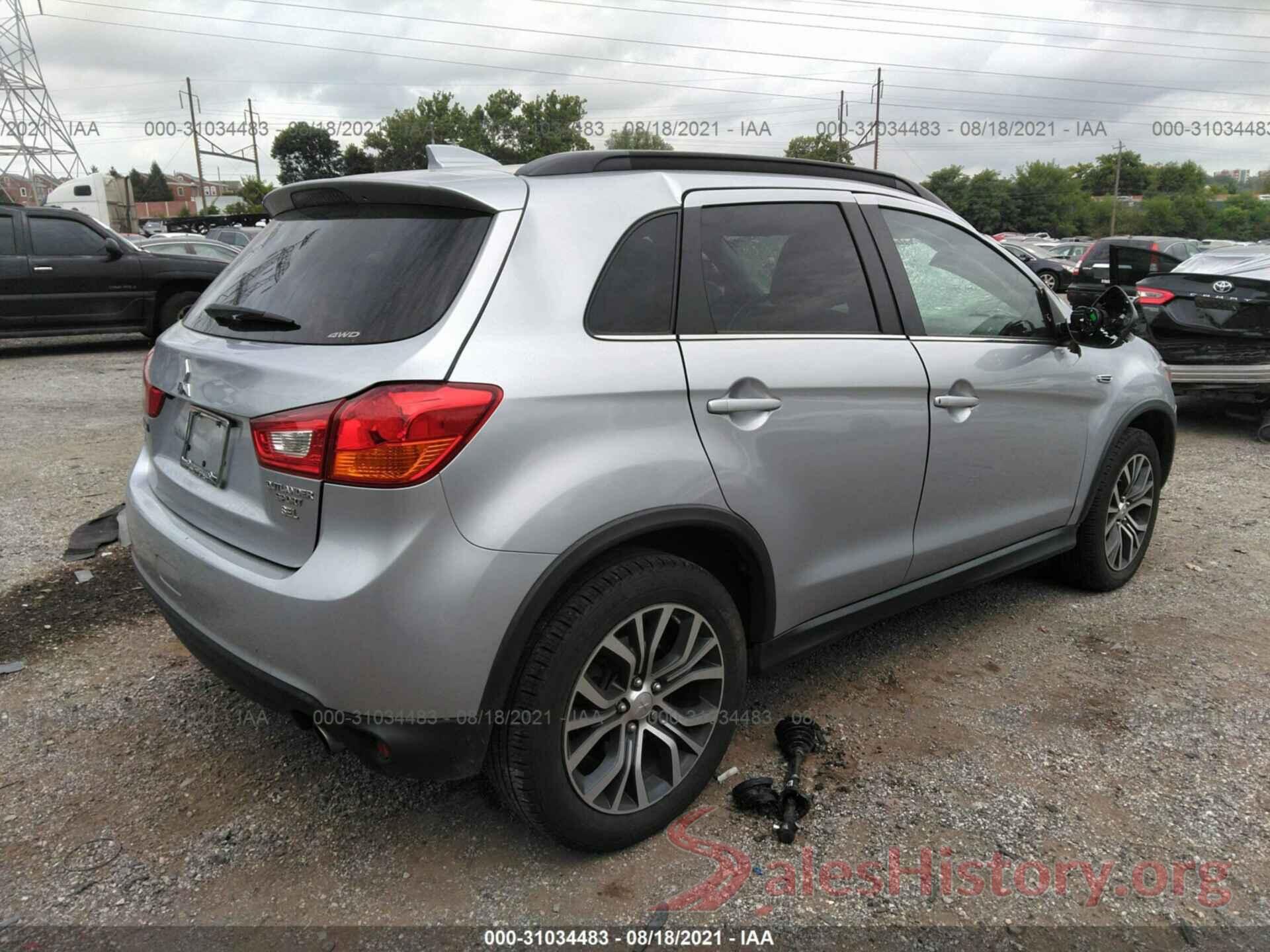 JA4AR4AWXHZ017605 2017 MITSUBISHI OUTLANDER SPORT