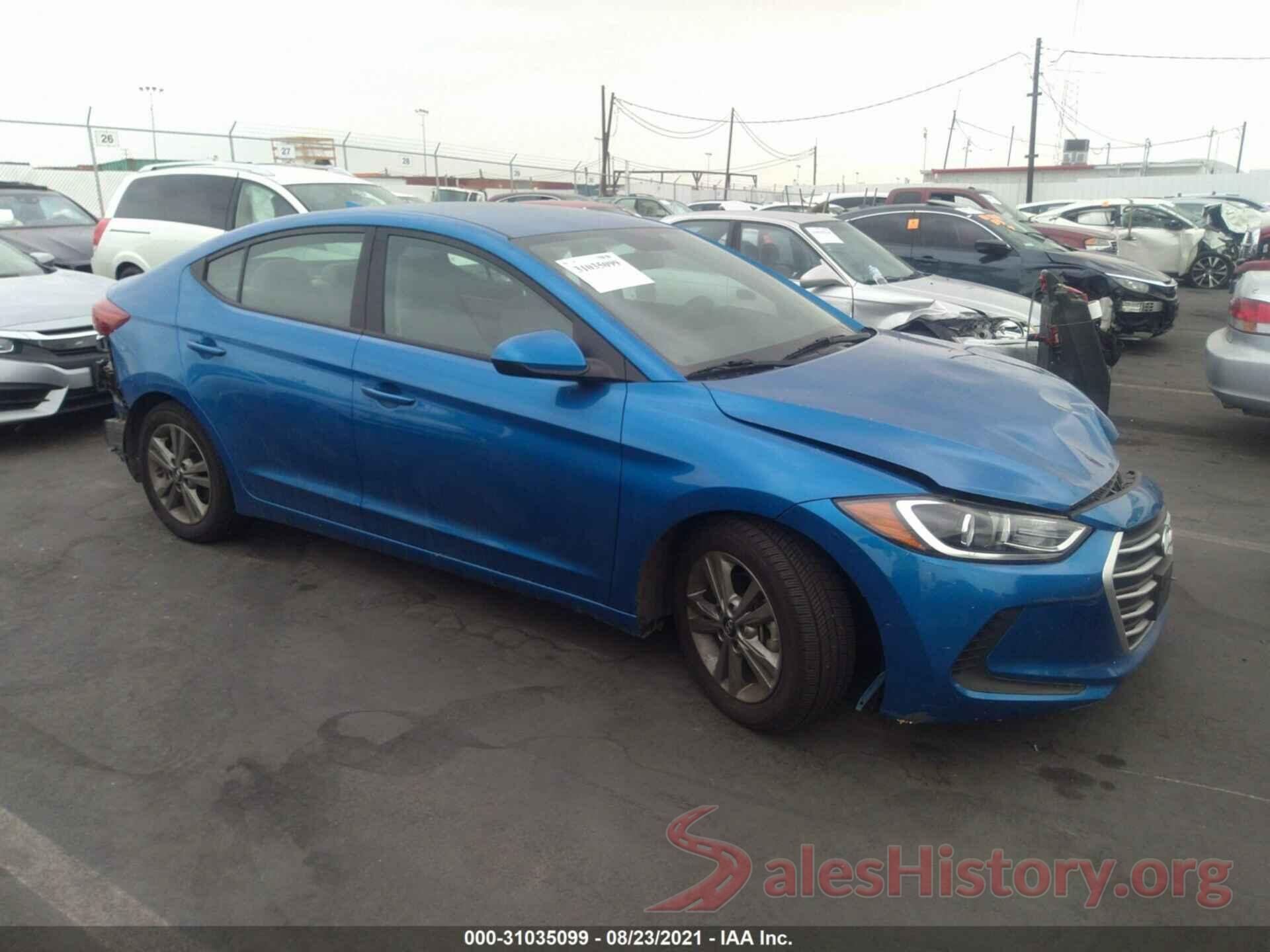 5NPD84LF4JH391126 2018 HYUNDAI ELANTRA