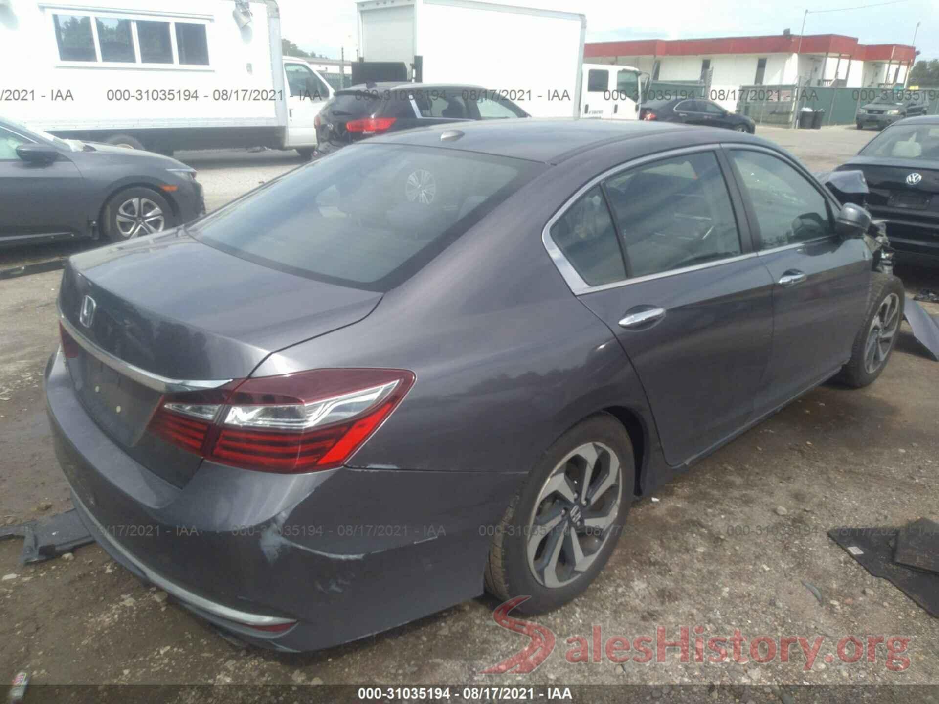 1HGCR2F02GA060034 2016 HONDA ACCORD SEDAN