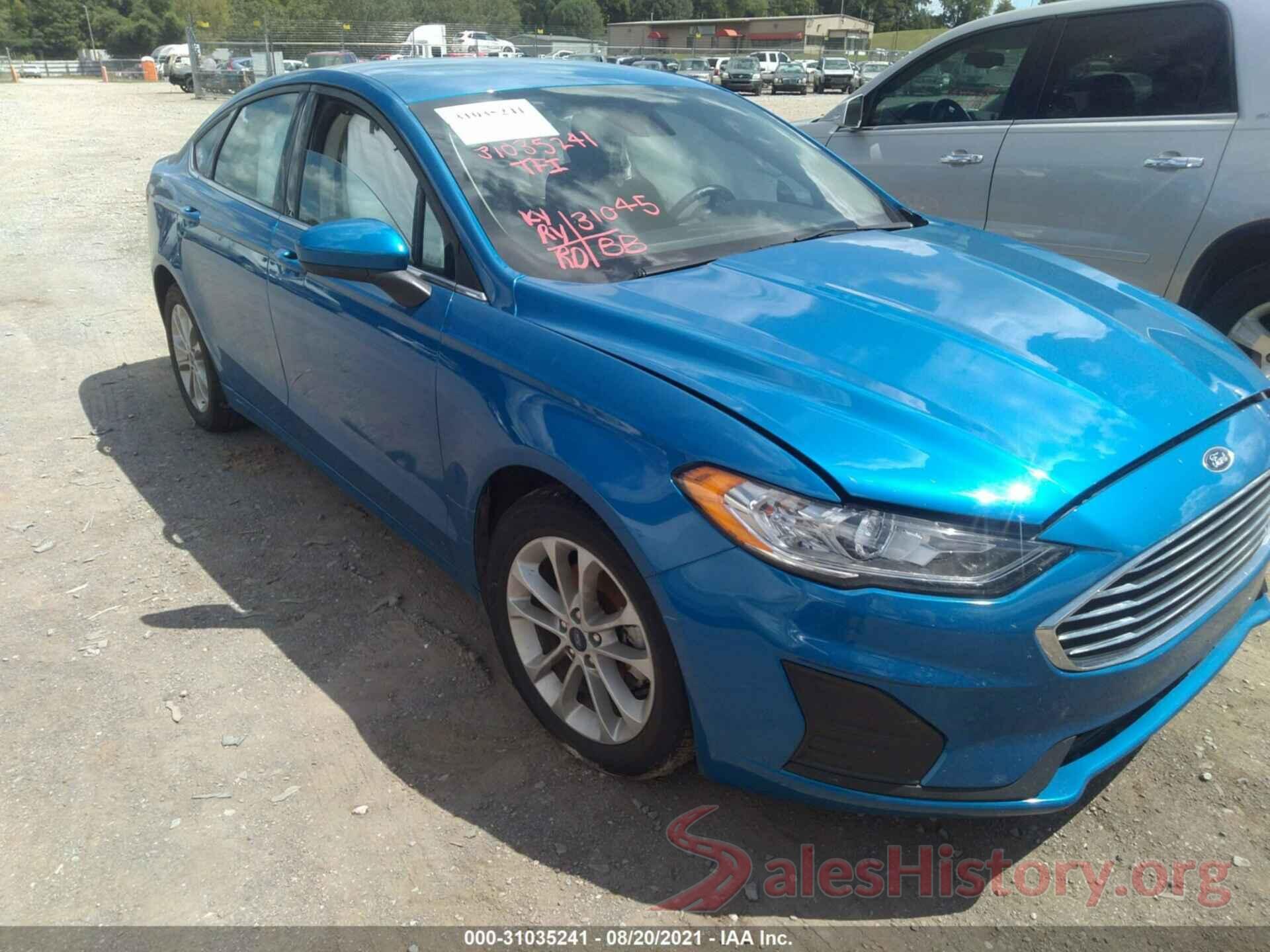 3FA6P0HD0LR160385 2020 FORD FUSION