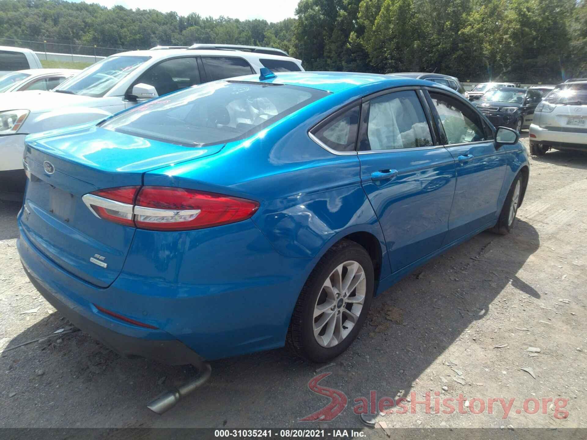 3FA6P0HD0LR160385 2020 FORD FUSION