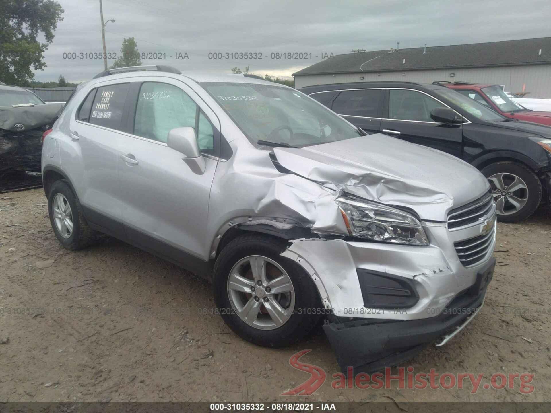 3GNCJLSB6GL274687 2016 CHEVROLET TRAX