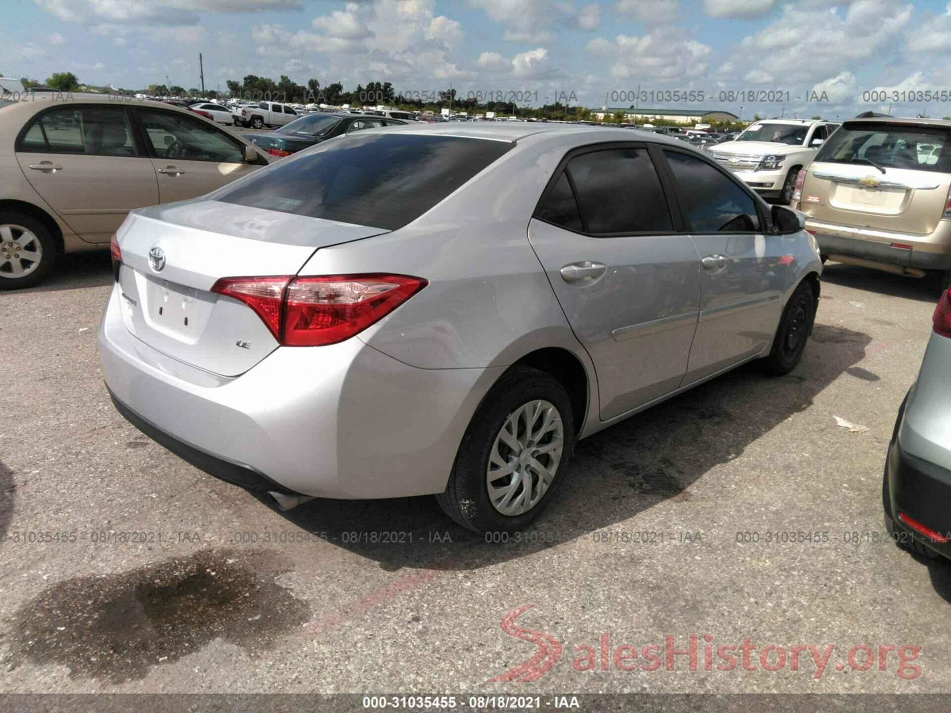 2T1BURHE4JC000317 2018 TOYOTA COROLLA