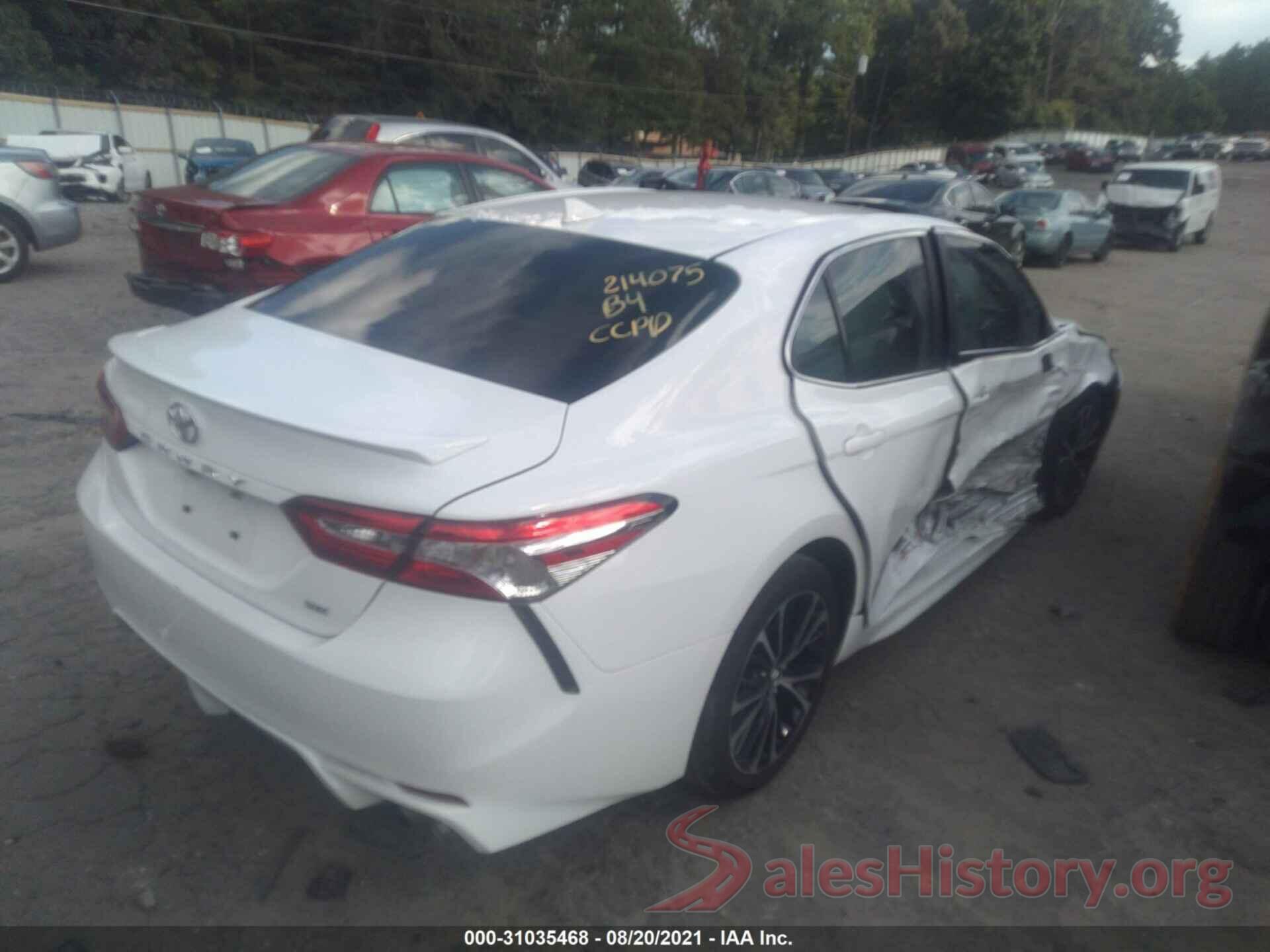 4T1G11AK9LU909011 2020 TOYOTA CAMRY