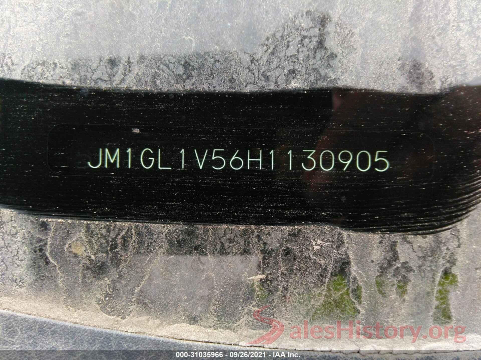 JM1GL1V56H1130905 2017 MAZDA MAZDA6