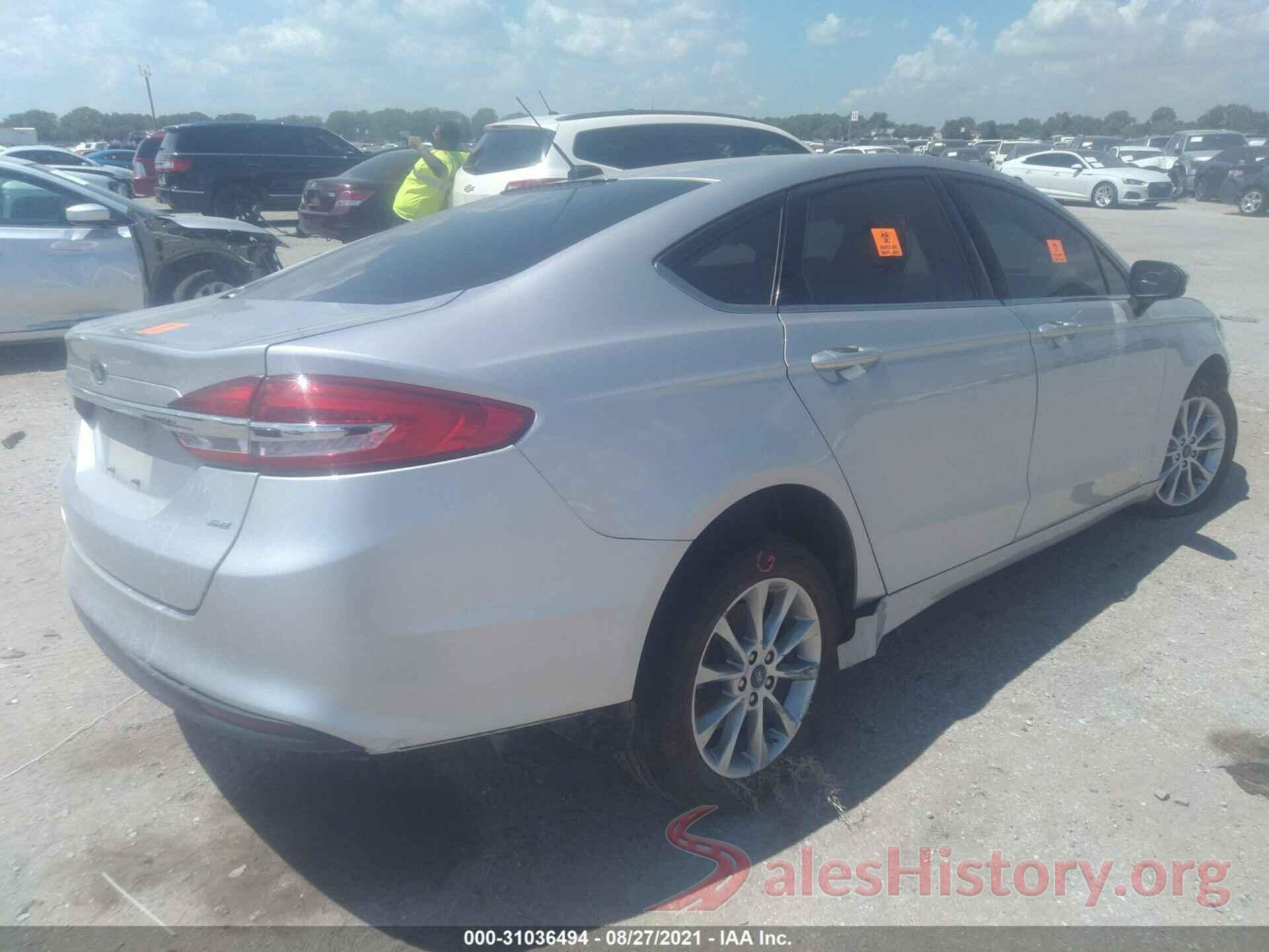 3FA6P0H76HR160070 2017 FORD FUSION