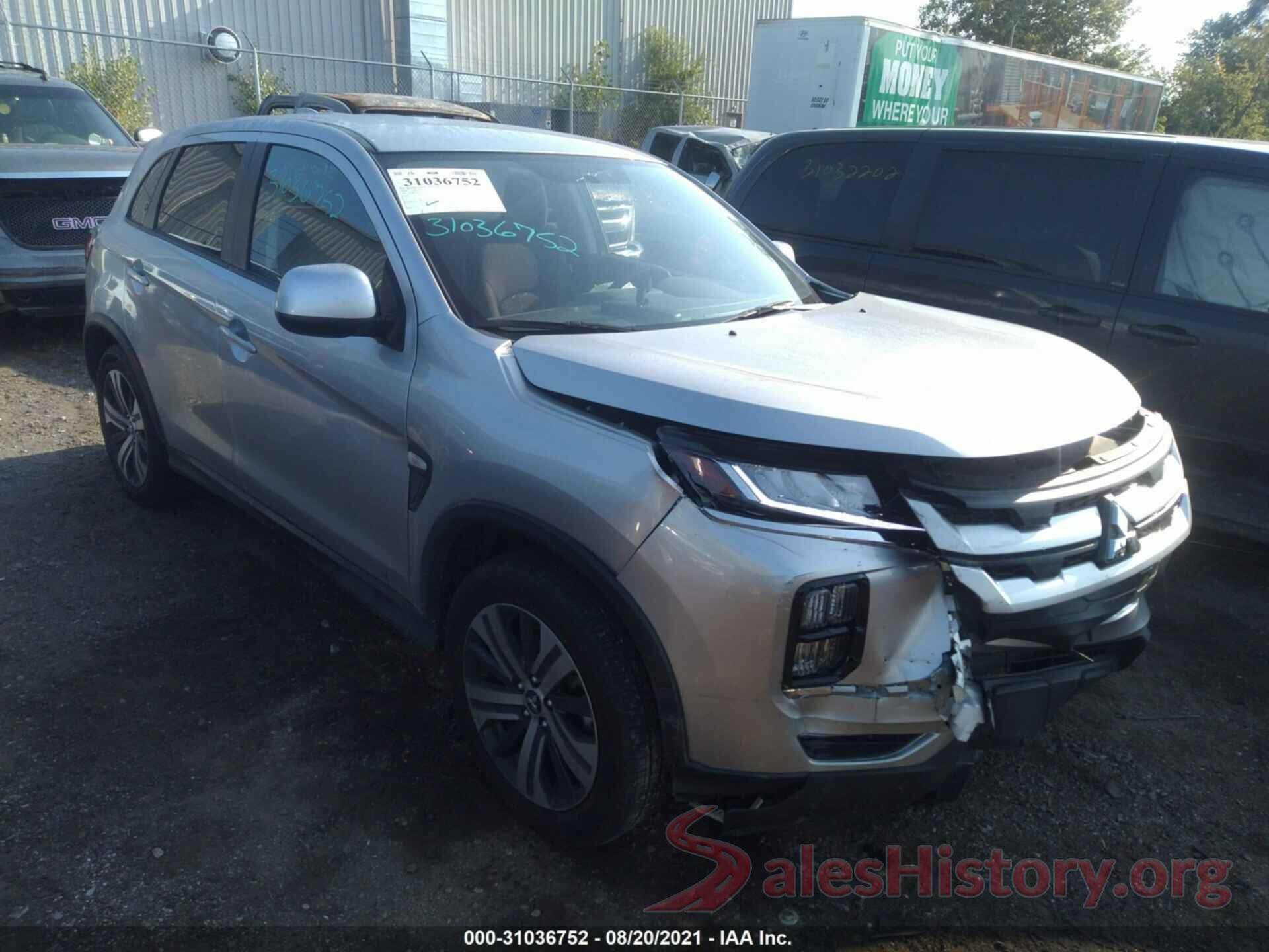 JA4AR3AU9LU030229 2020 MITSUBISHI OUTLANDER SPORT