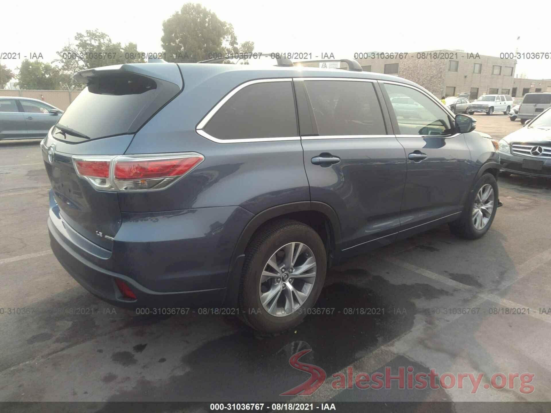 5TDBKRFH8GS322414 2016 TOYOTA HIGHLANDER