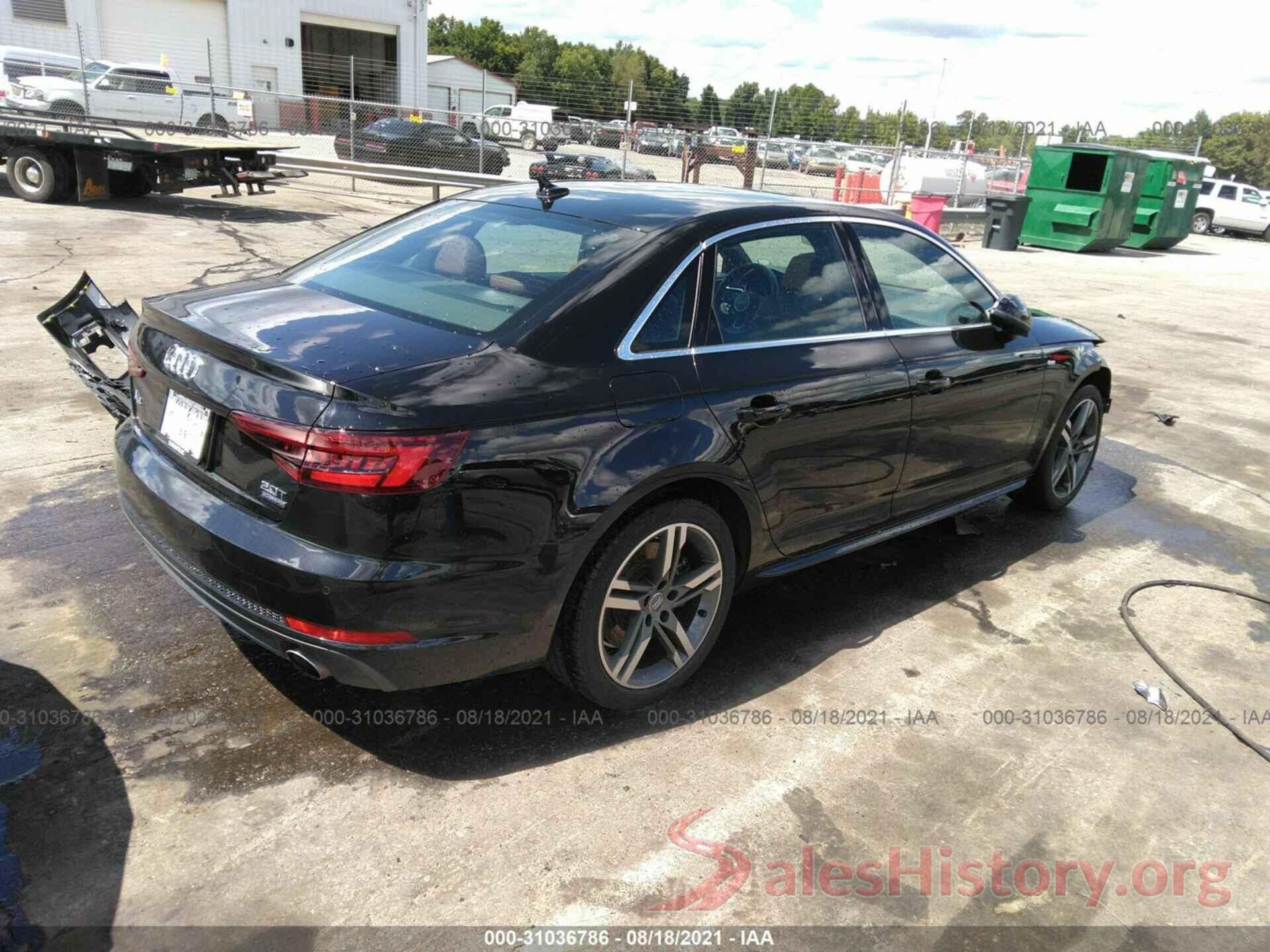 WAUENAF48JA013725 2018 AUDI A4