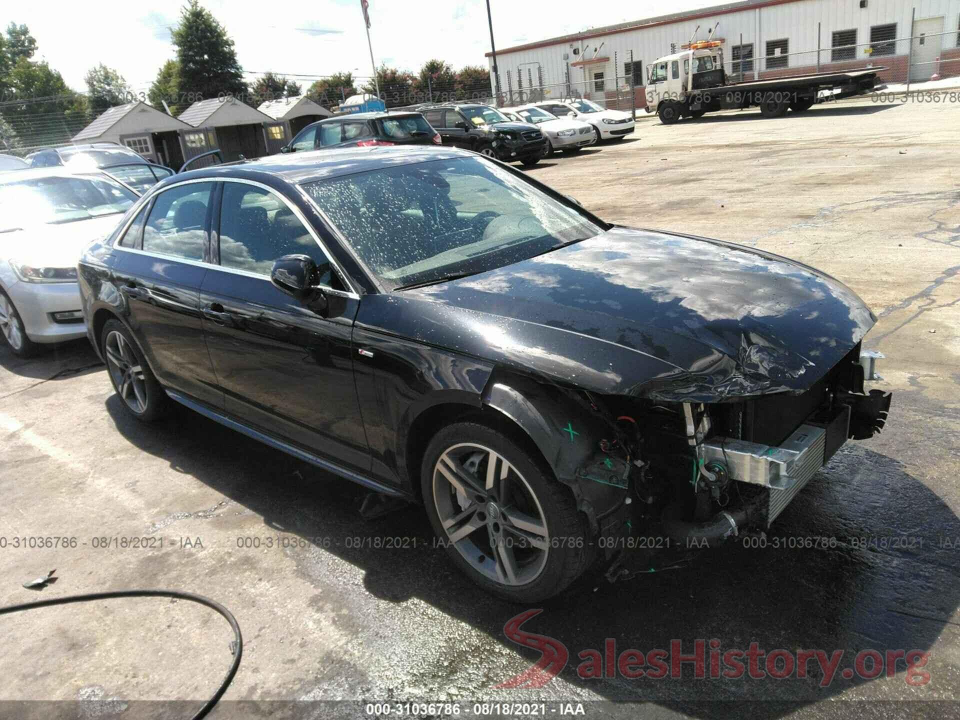 WAUENAF48JA013725 2018 AUDI A4