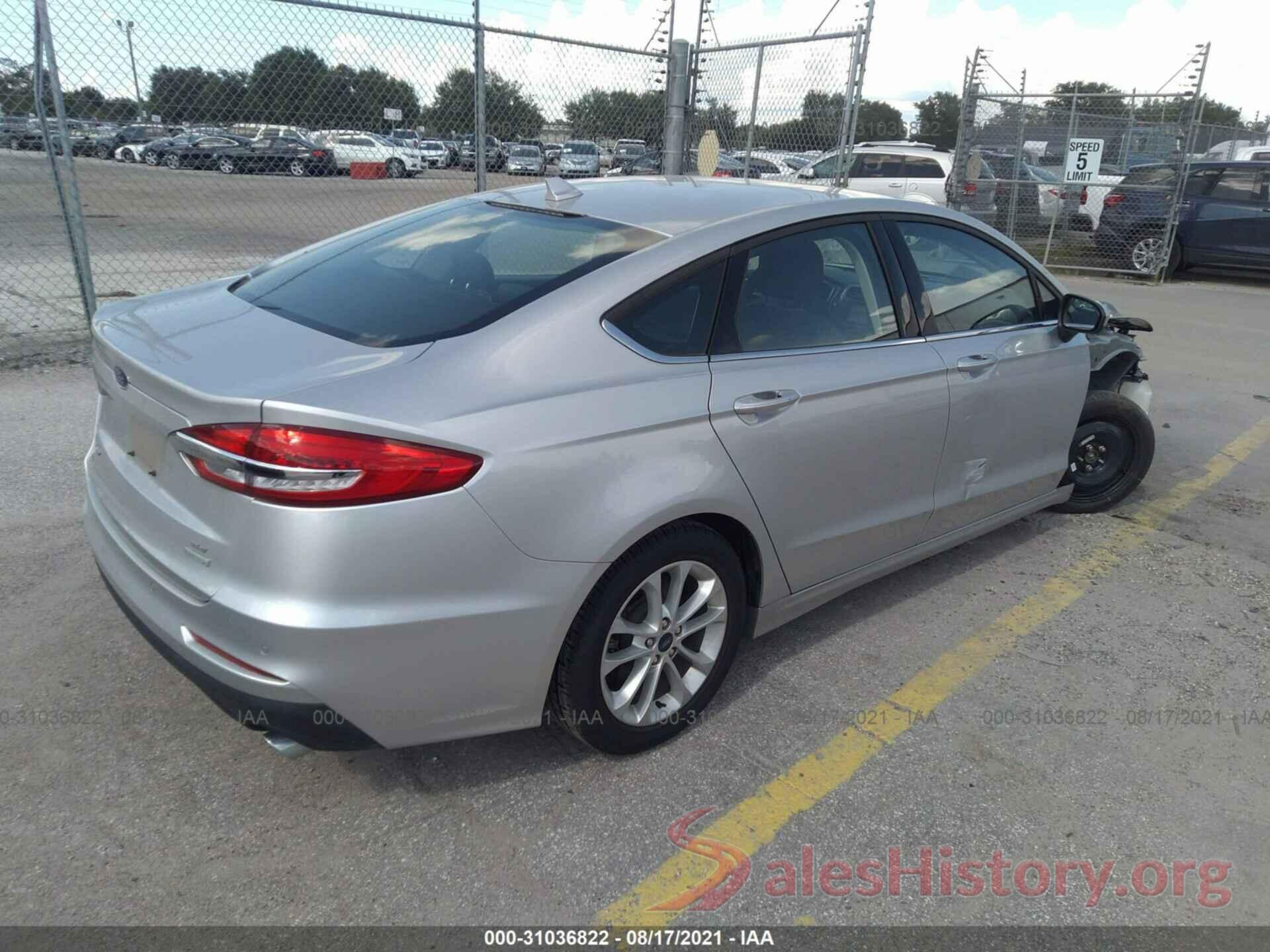 3FA6P0HD5KR186124 2019 FORD FUSION