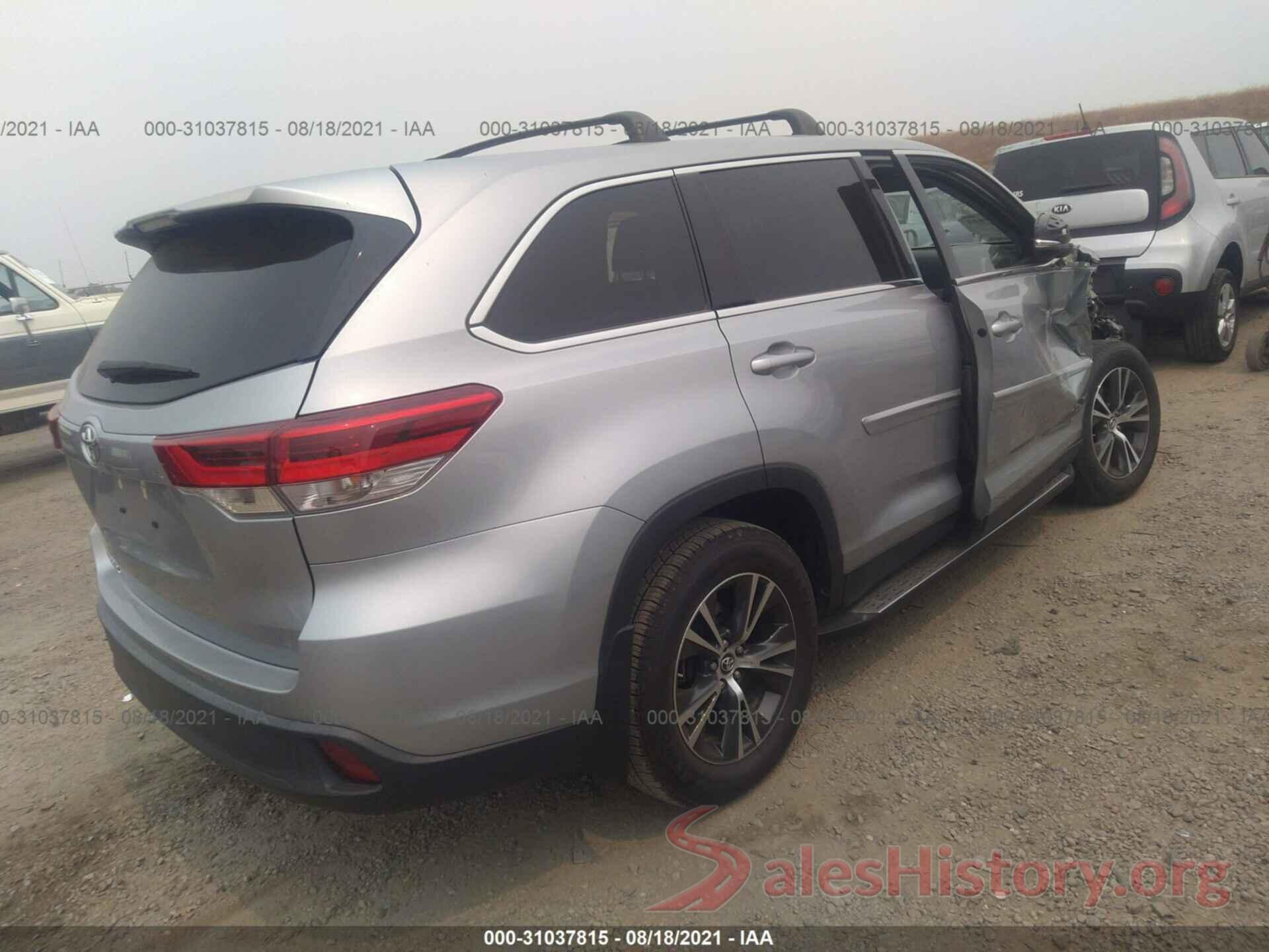 5TDZARFH1KS045437 2019 TOYOTA HIGHLANDER