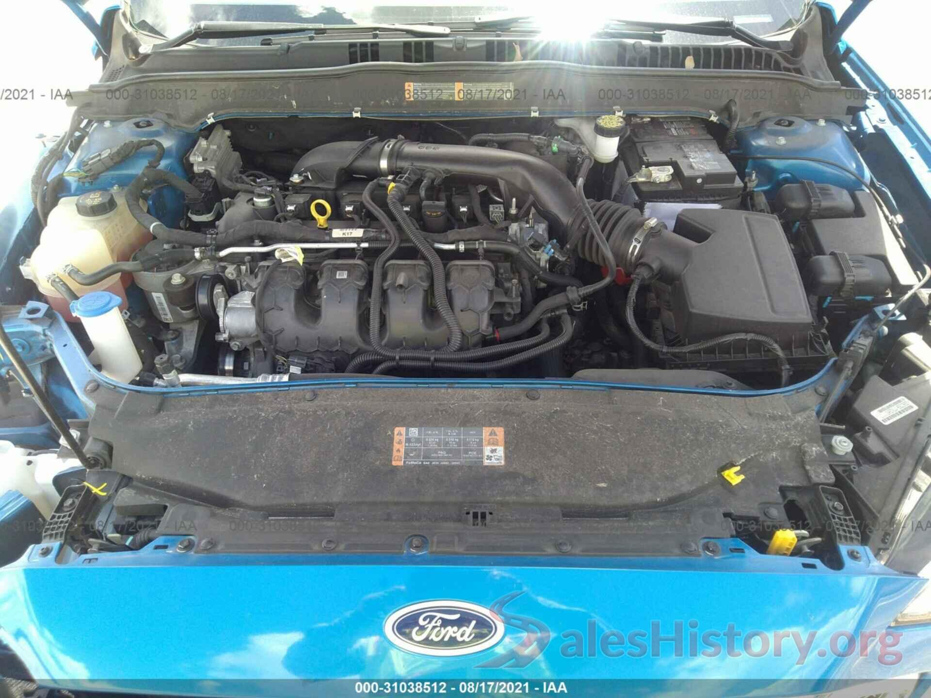 3FA6P0K98LR116168 2020 FORD FUSION