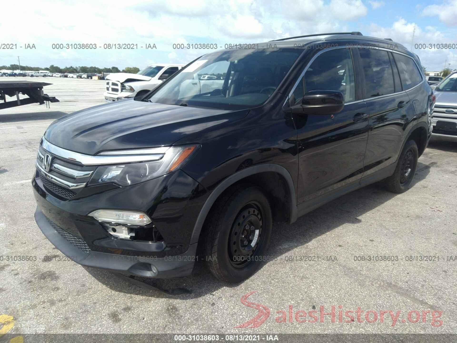 5FNYF6H84GB012162 2016 HONDA PILOT