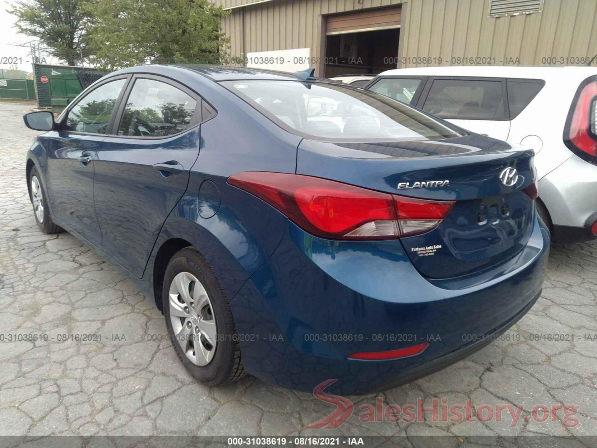 KMHDH4AE8GU543266 2016 HYUNDAI ELANTRA