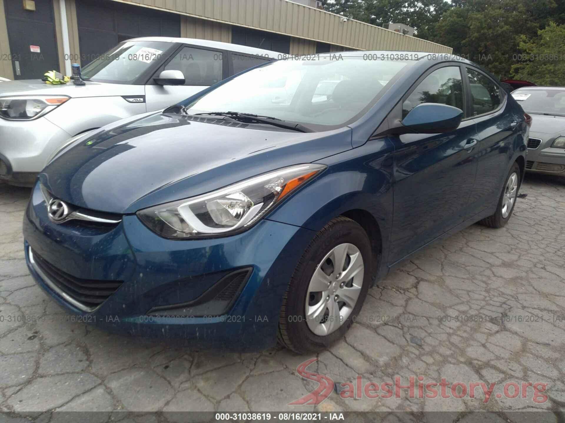 KMHDH4AE8GU543266 2016 HYUNDAI ELANTRA