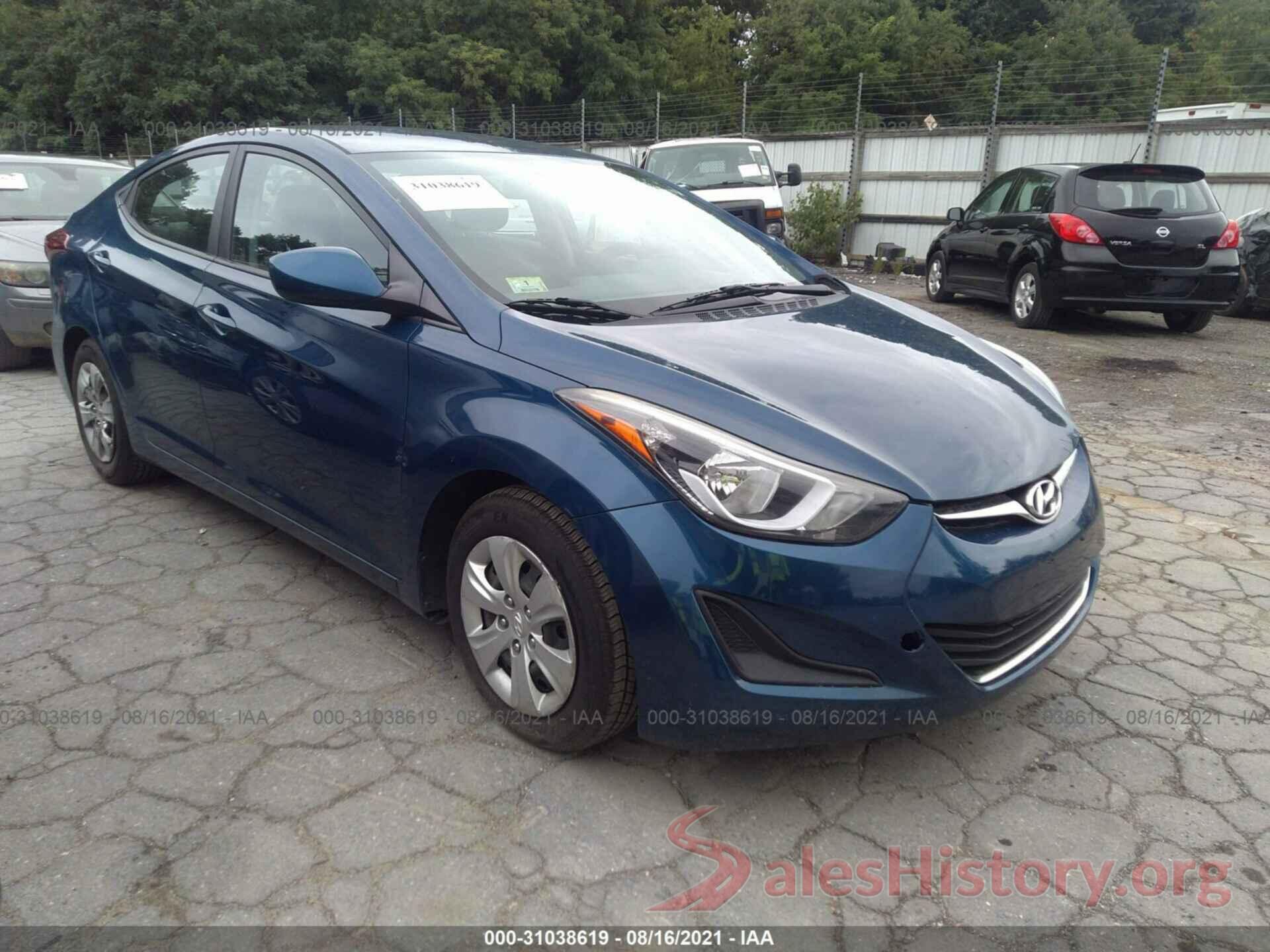 KMHDH4AE8GU543266 2016 HYUNDAI ELANTRA