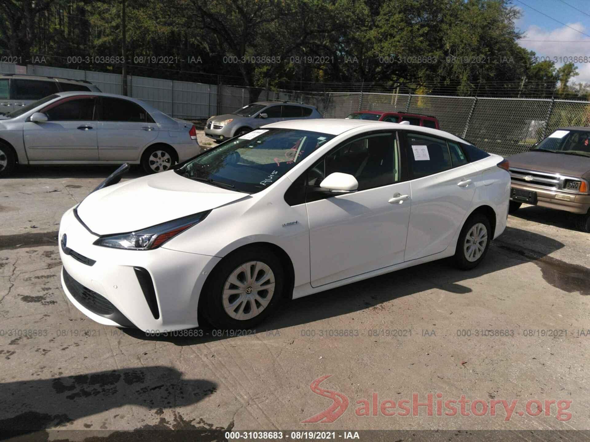 JTDKAMFU8M3141507 2021 TOYOTA PRIUS